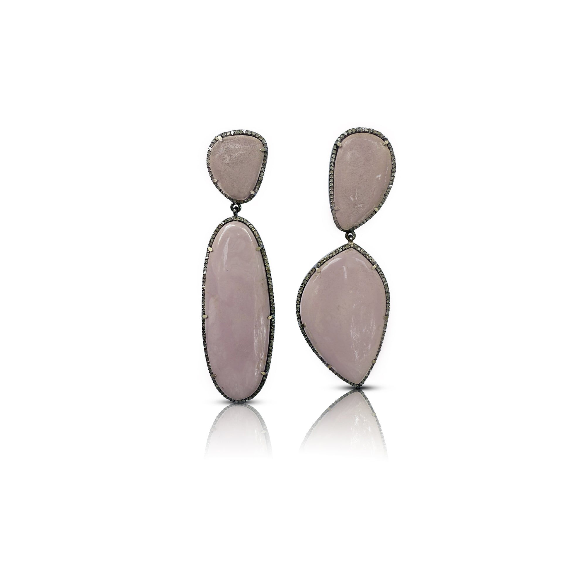 Phosphosiderite Double Drop Earrings by S. Carter Designs