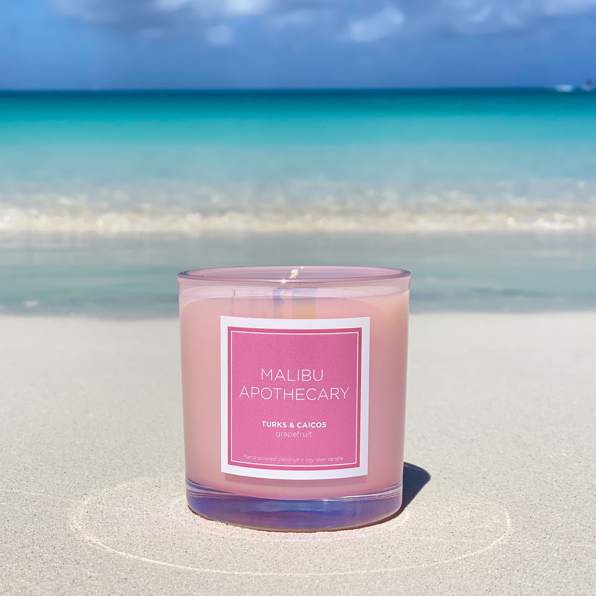 Iridescent Pink Candle by Malibu Apothecary