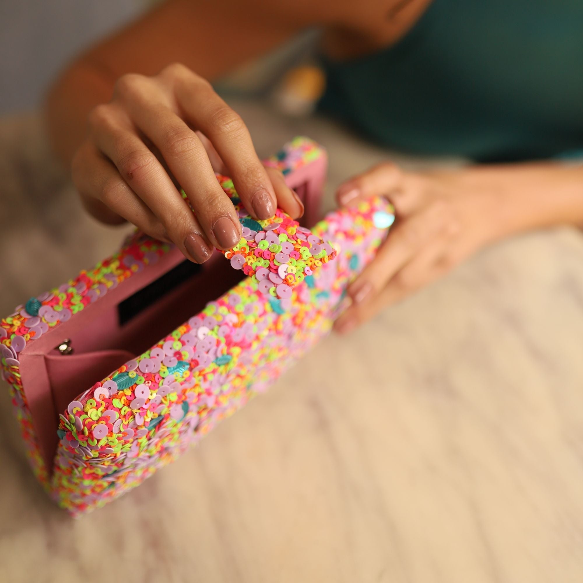 Funfetti Kitsch Clutch by Simitri