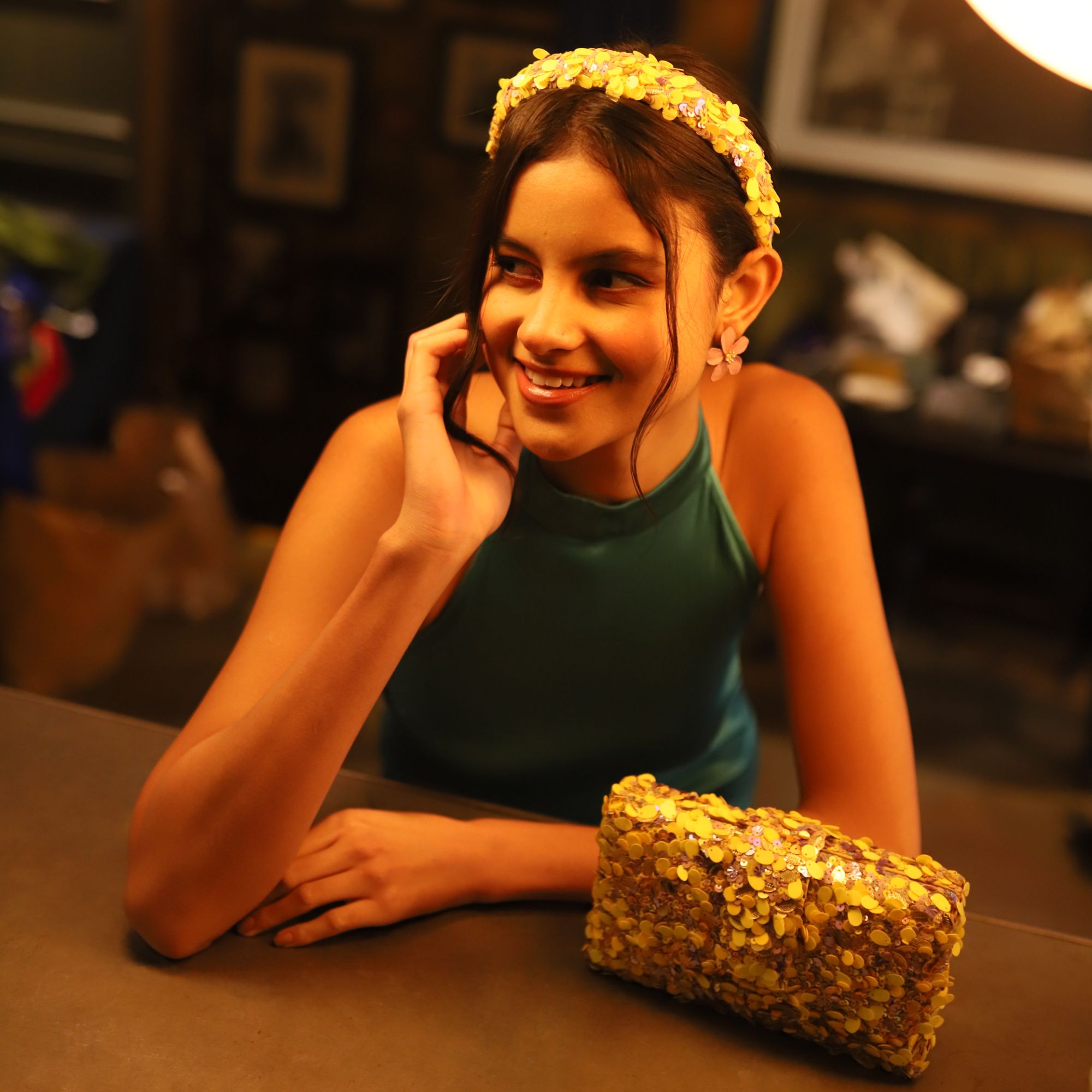 Lemon Kitsch Clutch by Simitri