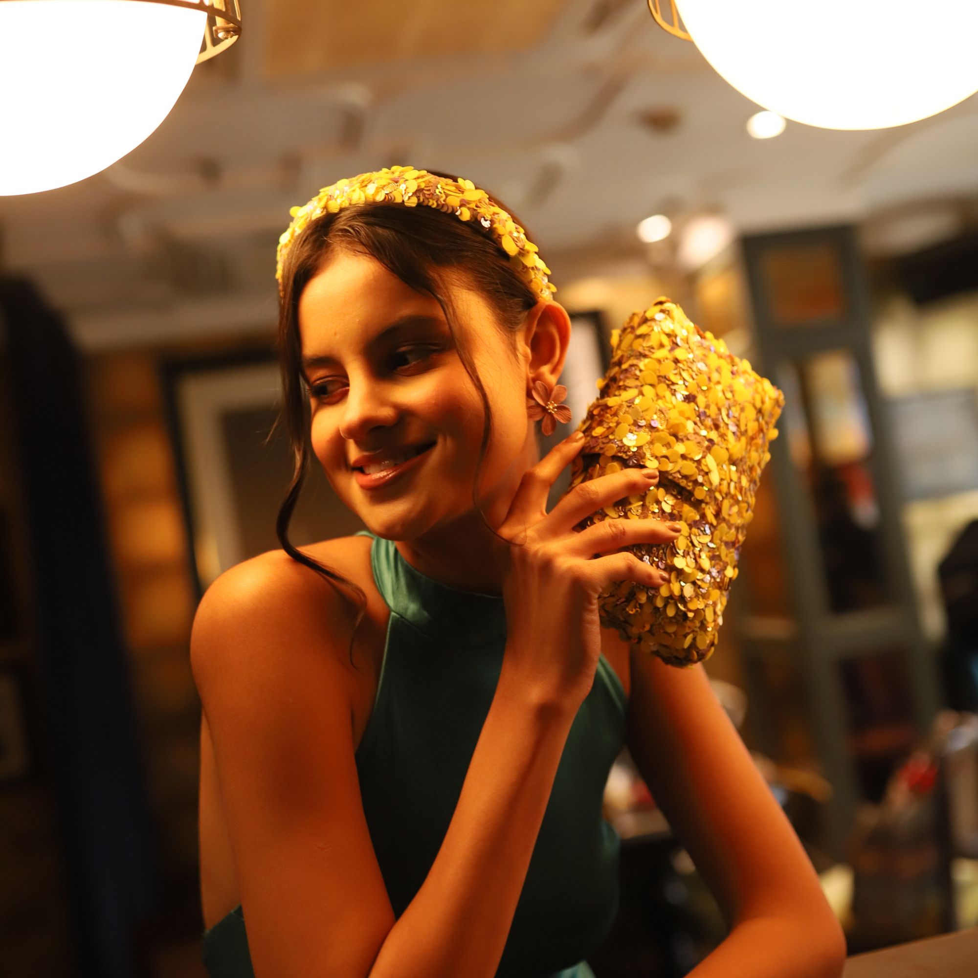 Lemon Kitsch Clutch by Simitri