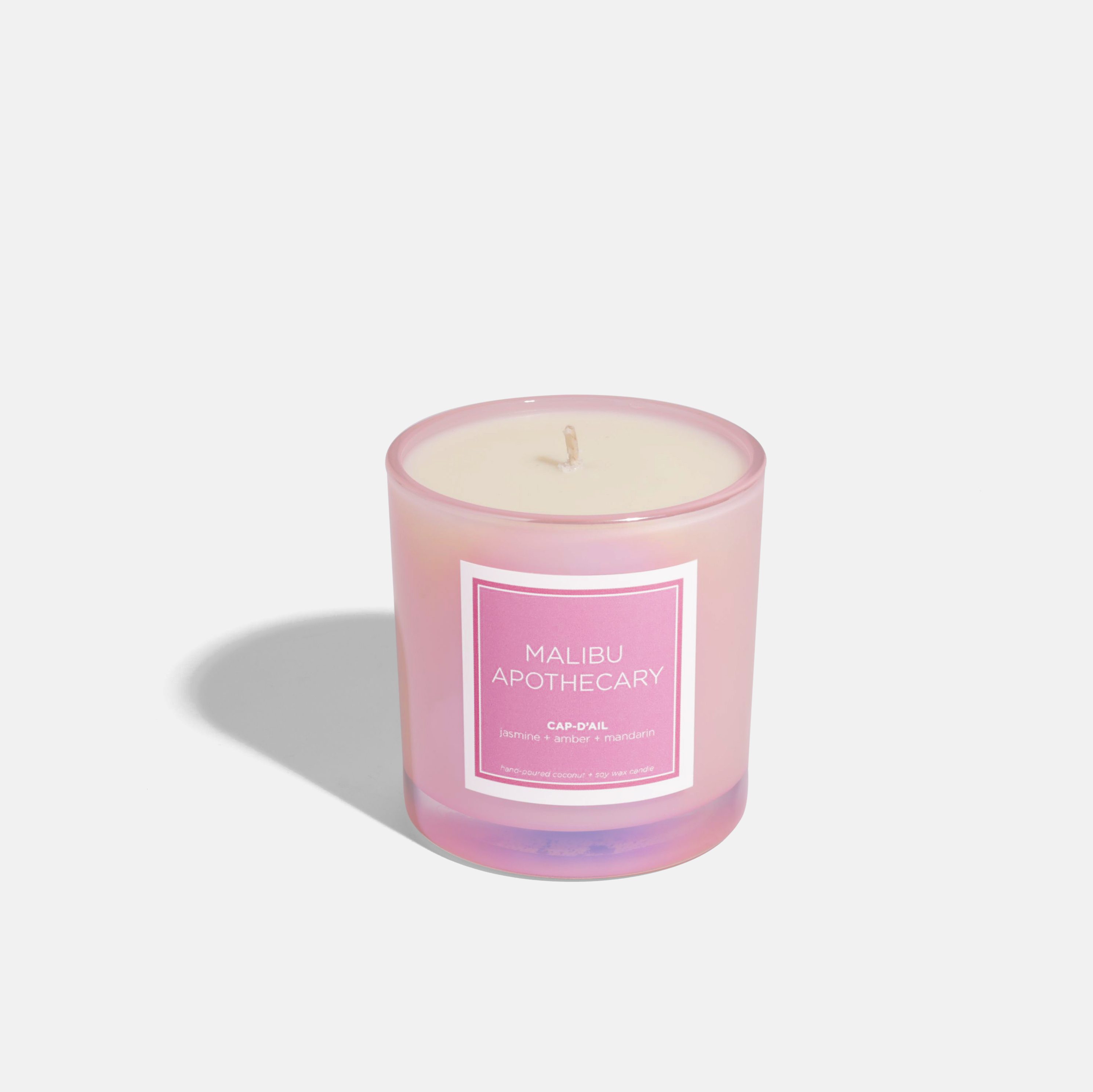 Iridescent Pink Candle by Malibu Apothecary