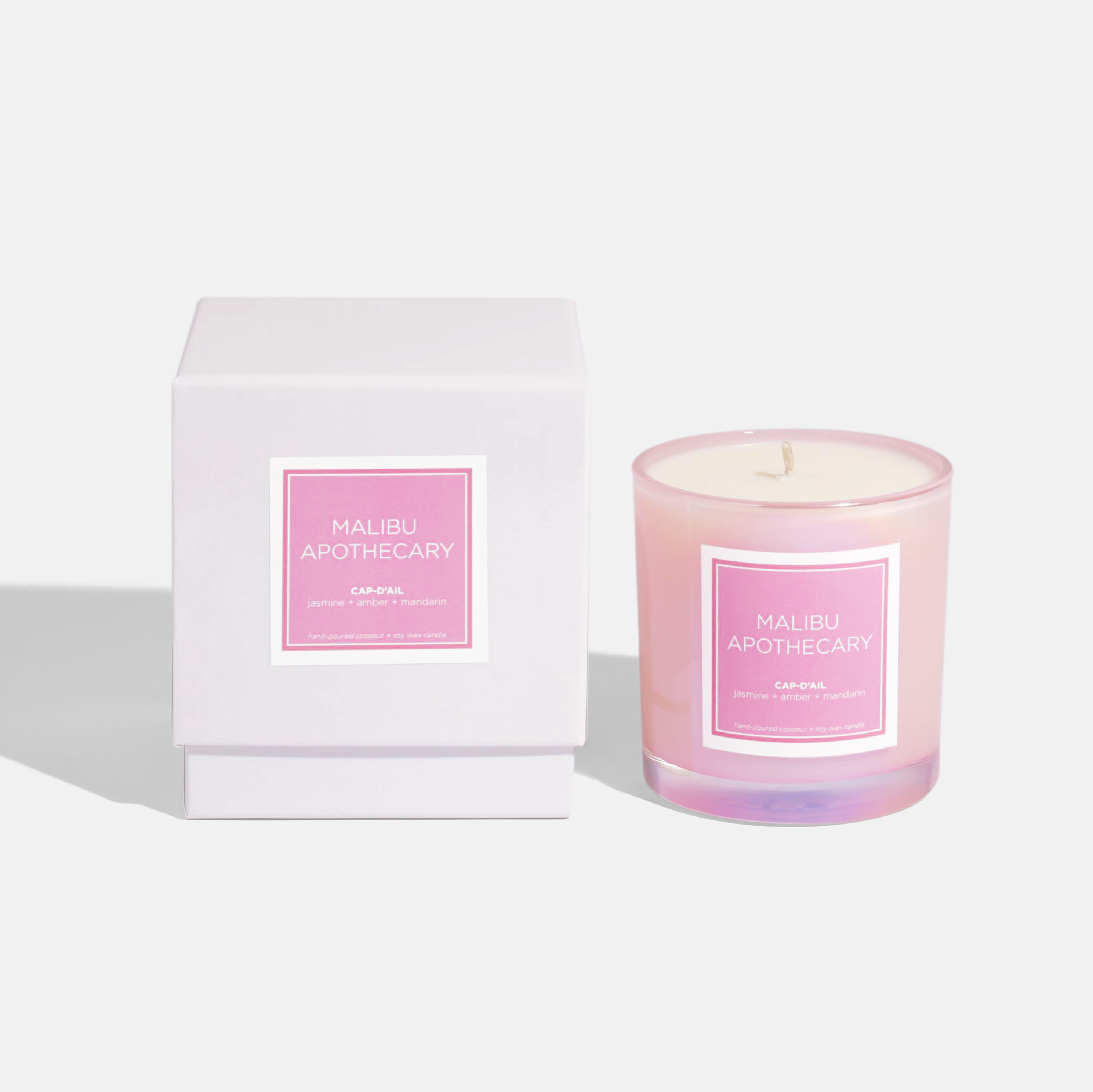 Iridescent Pink Candle by Malibu Apothecary