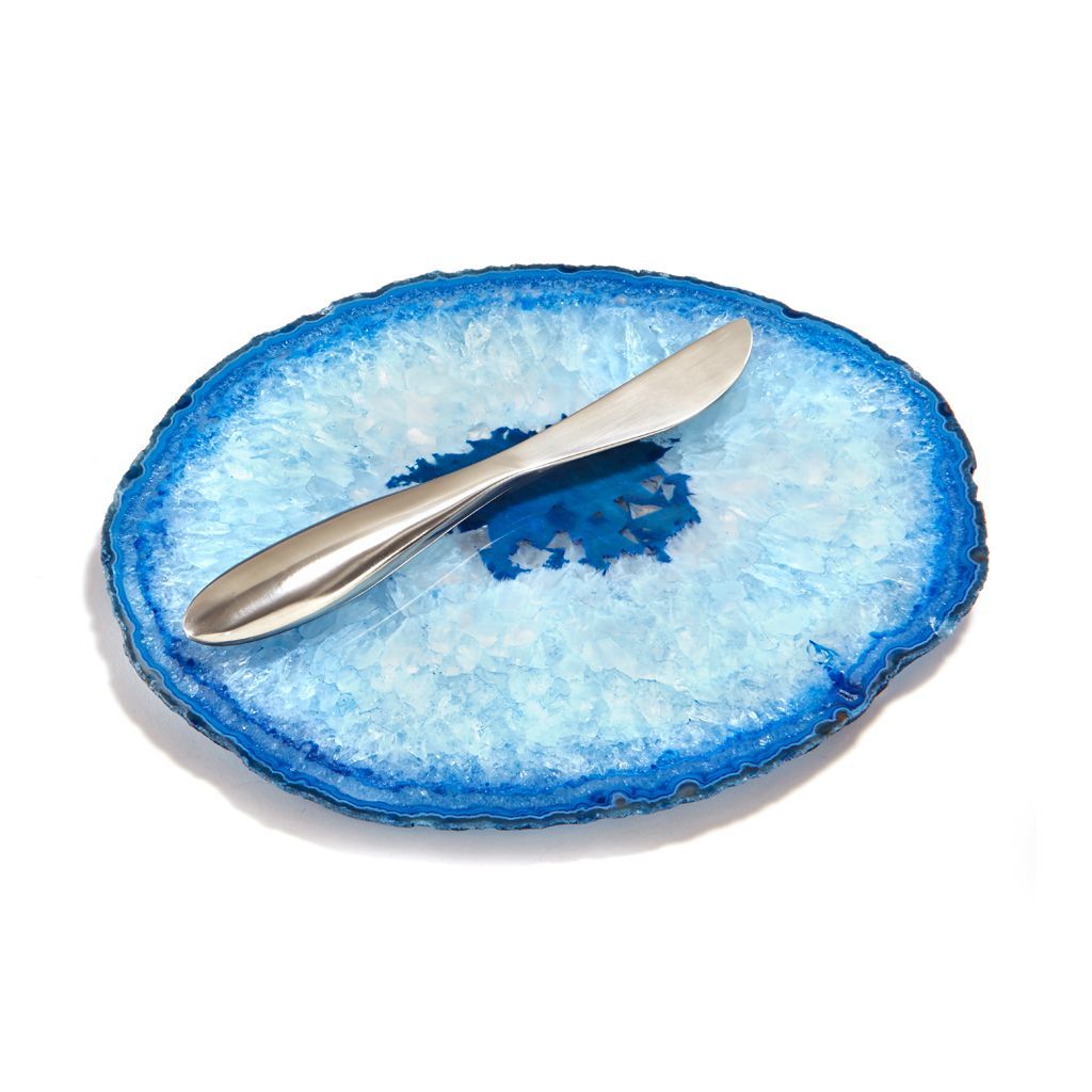 Ita Gemstone Cheese Plate & Spreader by ANNA New York