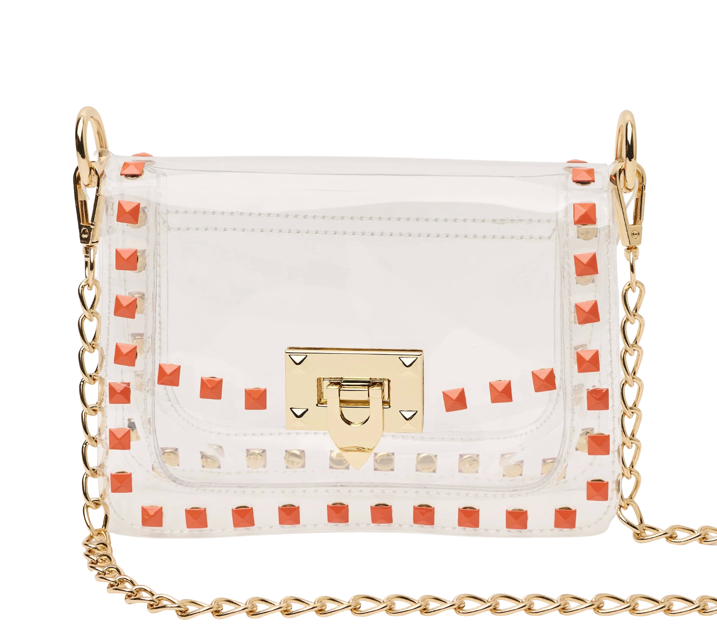Jackie in Orange by Clearly Handbags