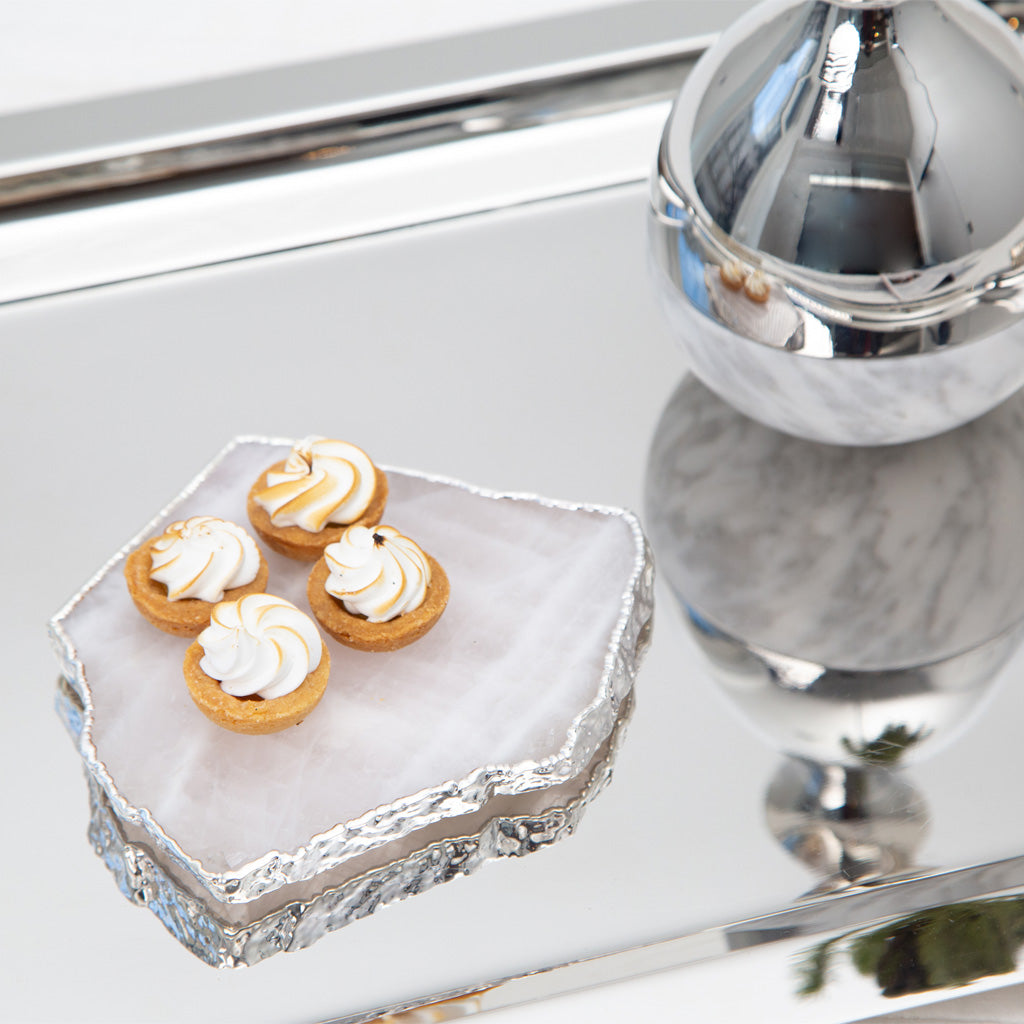 Kivita Coasters, Crystal & Silver by ANNA New York