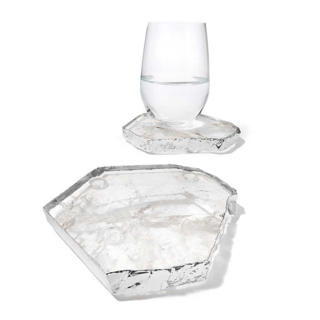 Kivita Coasters, Crystal & Silver by ANNA New York