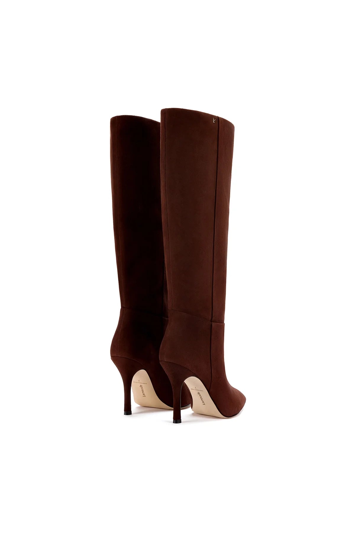 Kate Boot In Brown Suede by Larroudé