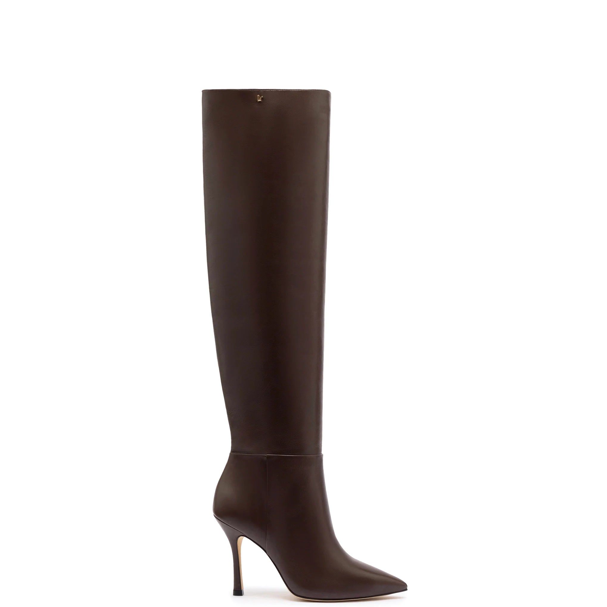 Kate Hi Boot In Brown Leather by Larroudé