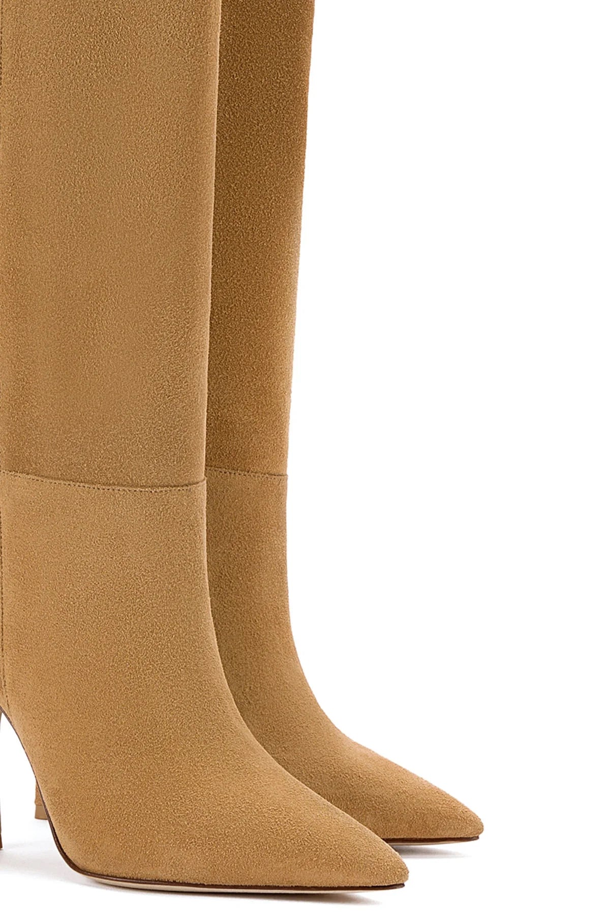 Kate Boot In Caramel Leather by Larroudé