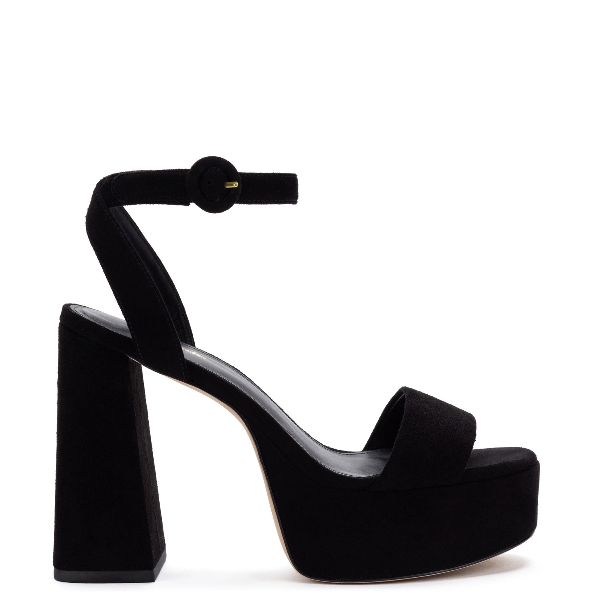 Dolly Sandal In Black Suede by Larroudé