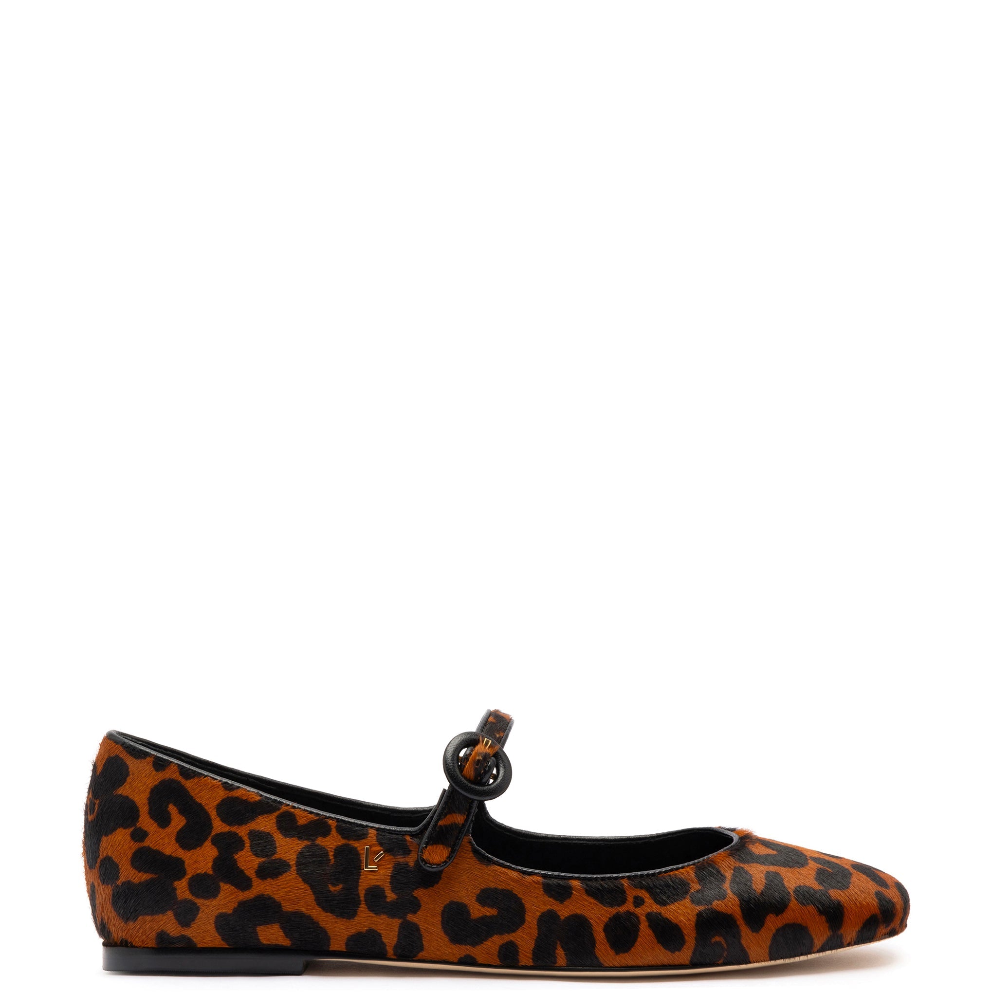 Blair Ballet Flat In Leopard Print Calf Hair by Larroudé