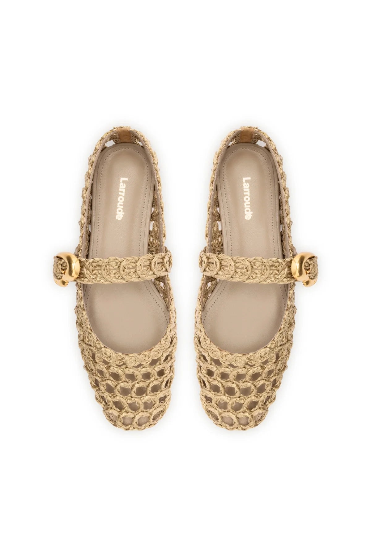 Verona Macrame In Algae Embroidered Raffia by Larroudé