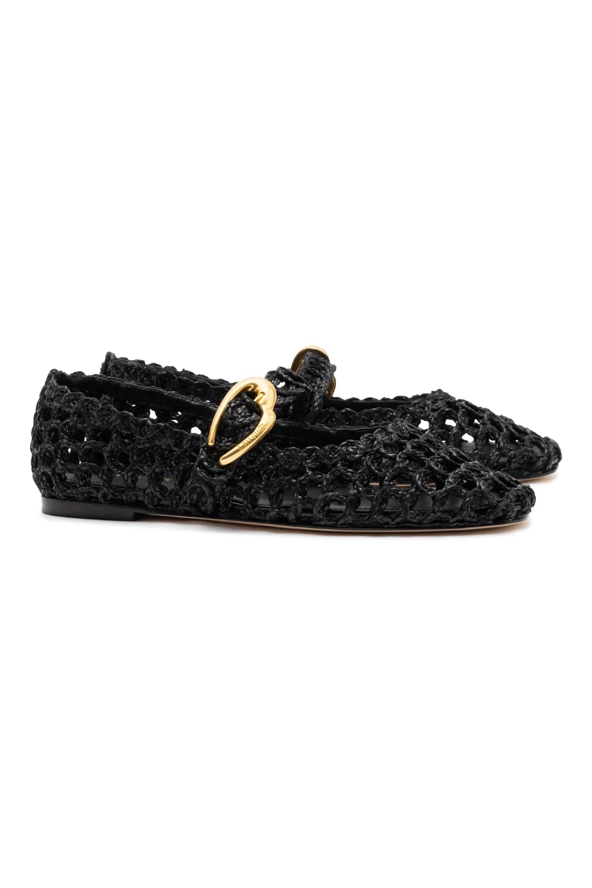 Verona Macrame In Black Embroidered Raffia by Larroudé