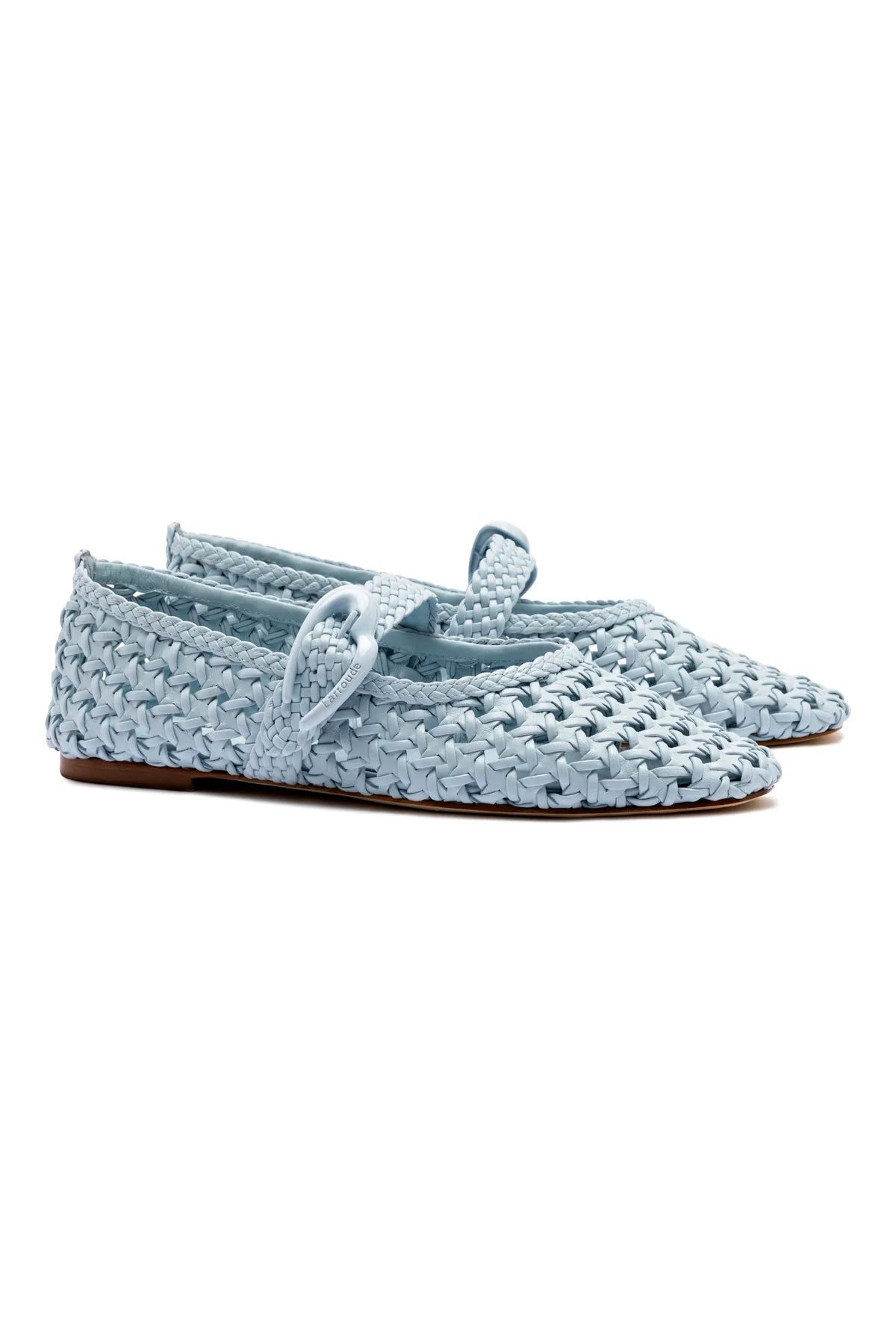 Verona Macrame Ballet Flat In Maya Leather by Larroudé