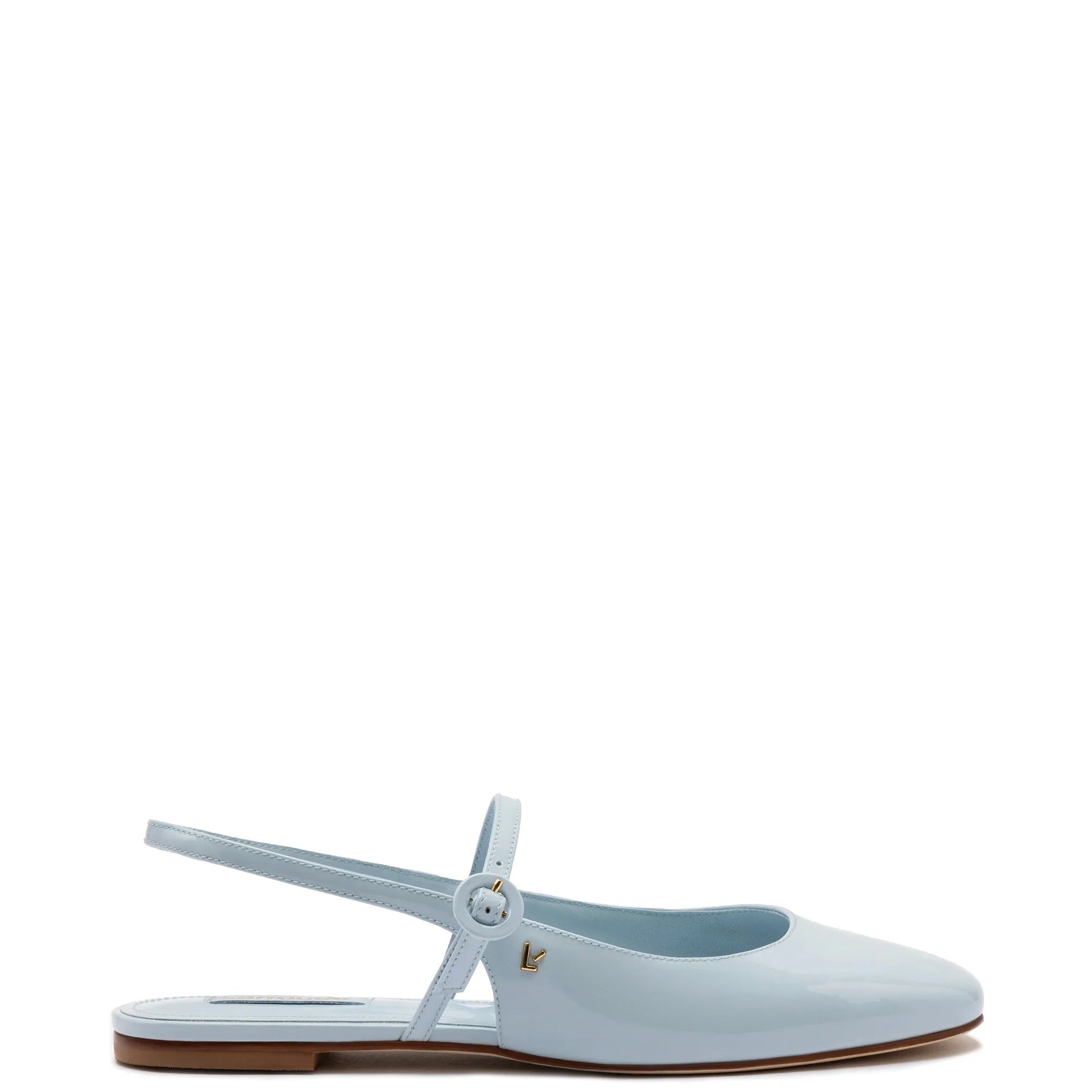 Georgina Ballet Flat In Maya Patent Leather by Larroudé