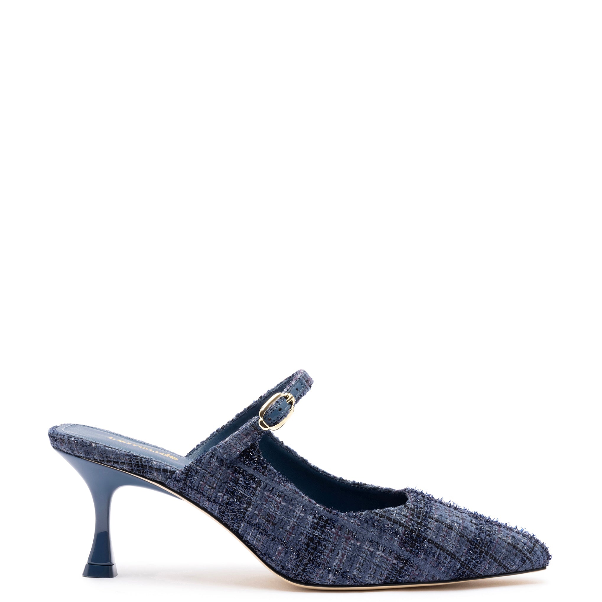 Ines Mule In Marlin Tweed by Larroudé