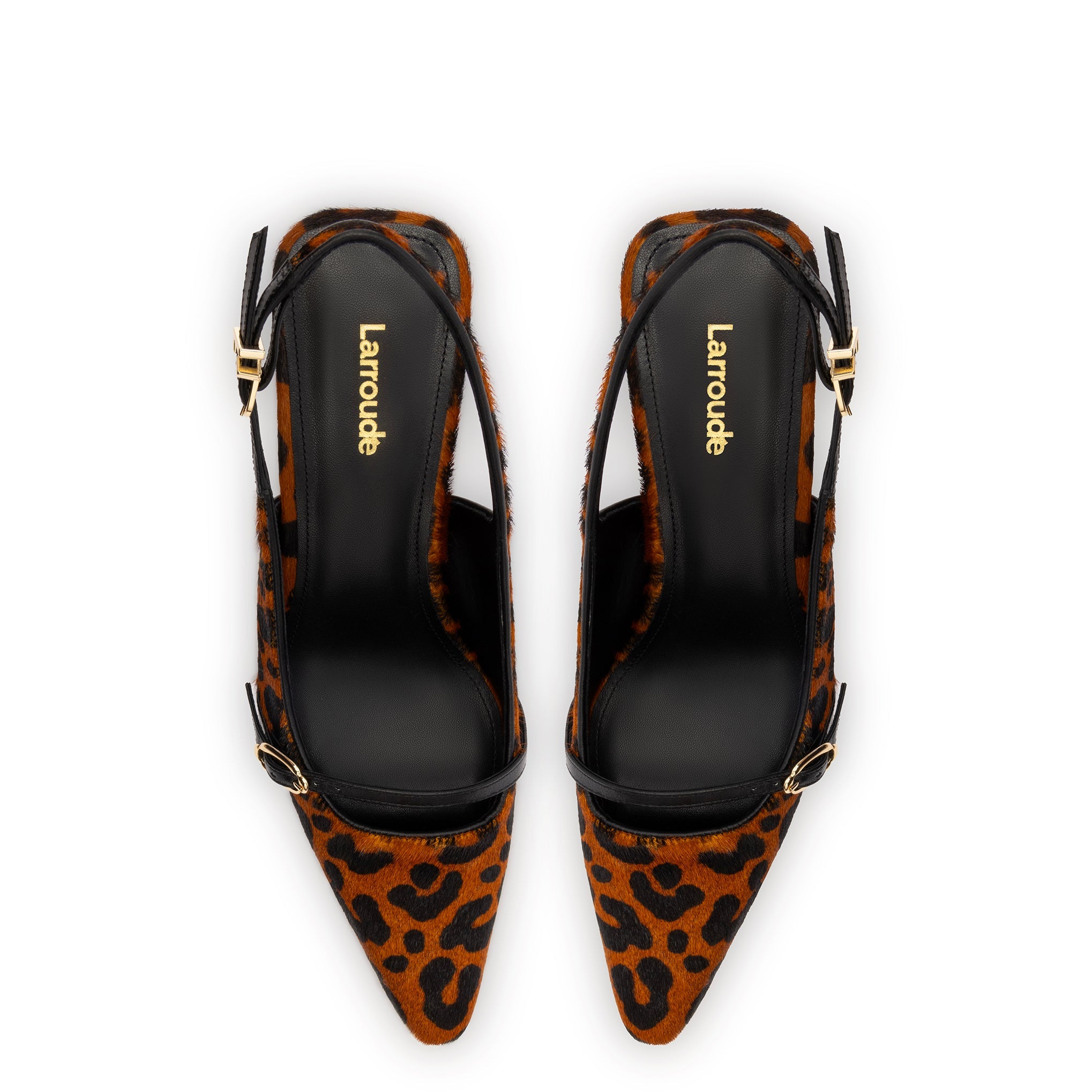 Ines Pump In Leopard Print Calf Hair by Larroudé