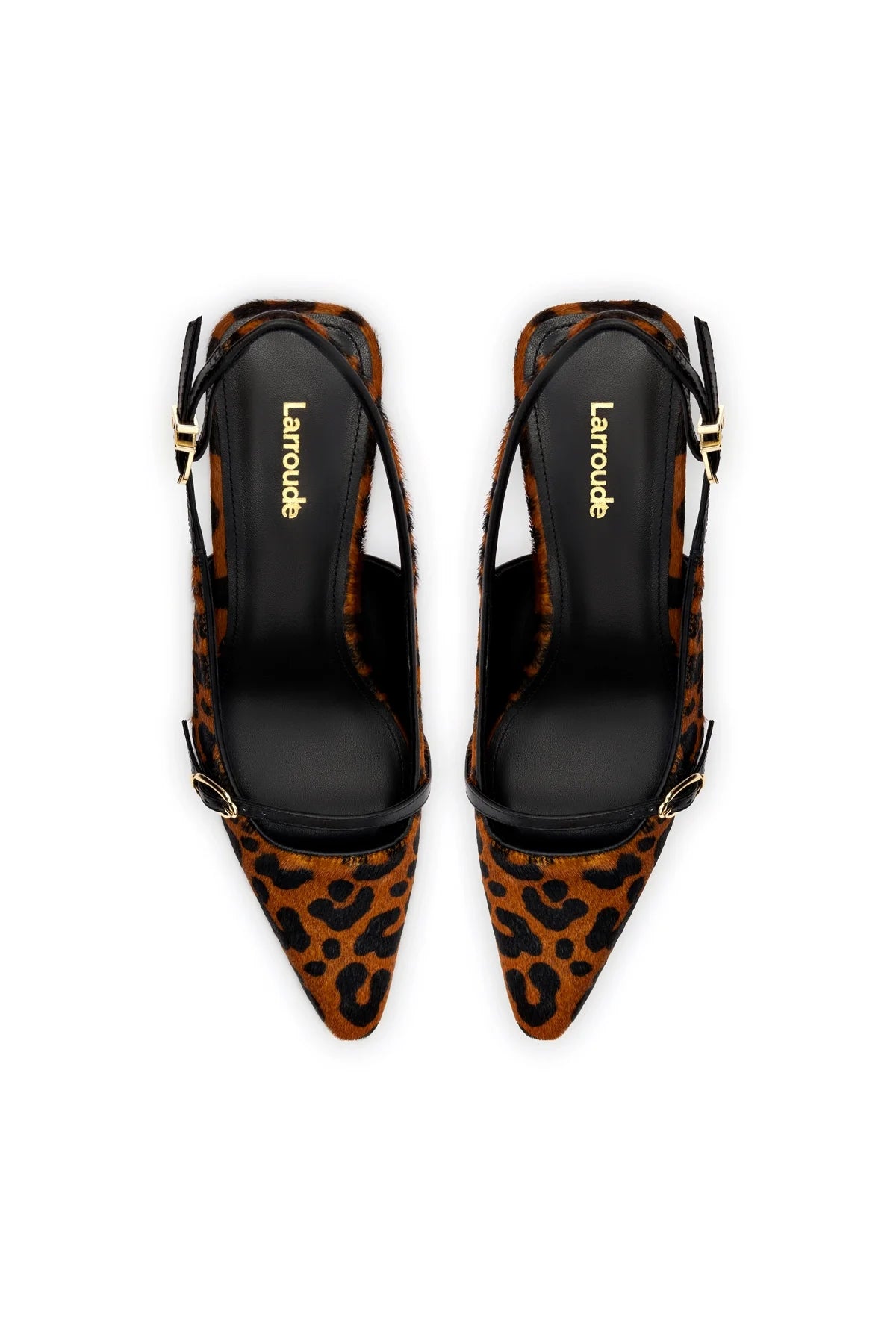 Ines Pump In Leopard Print Calf Hair by Larroudé