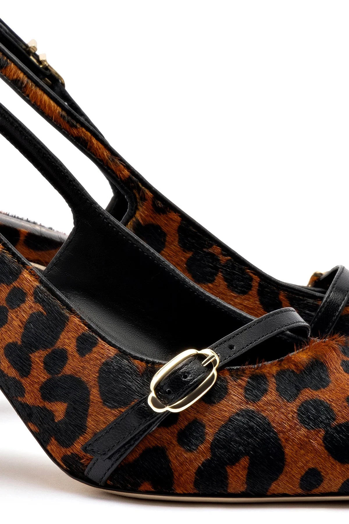 Ines Pump In Leopard Print Calf Hair by Larroudé