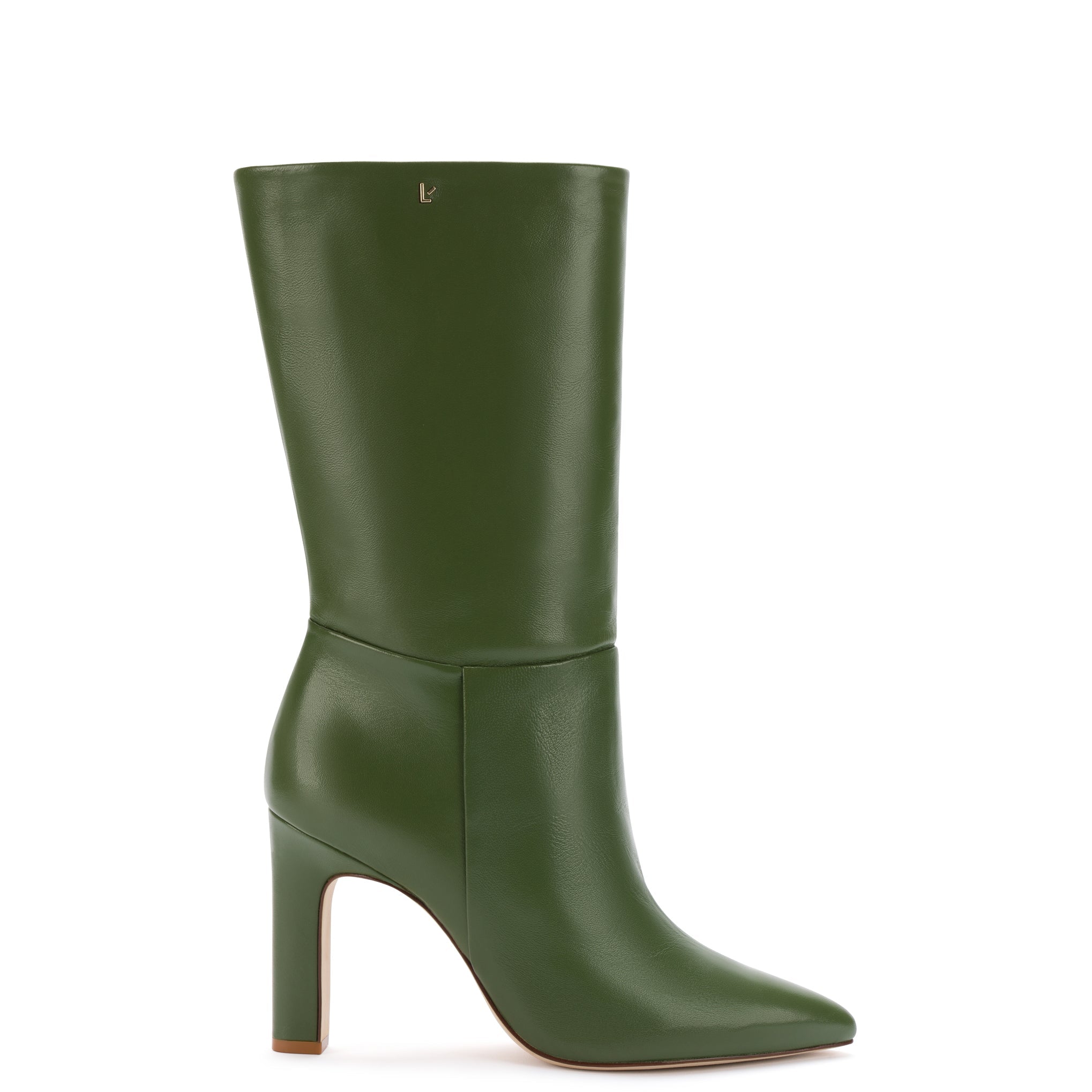 Cindy Boot In Olivine Leather by Larroudé