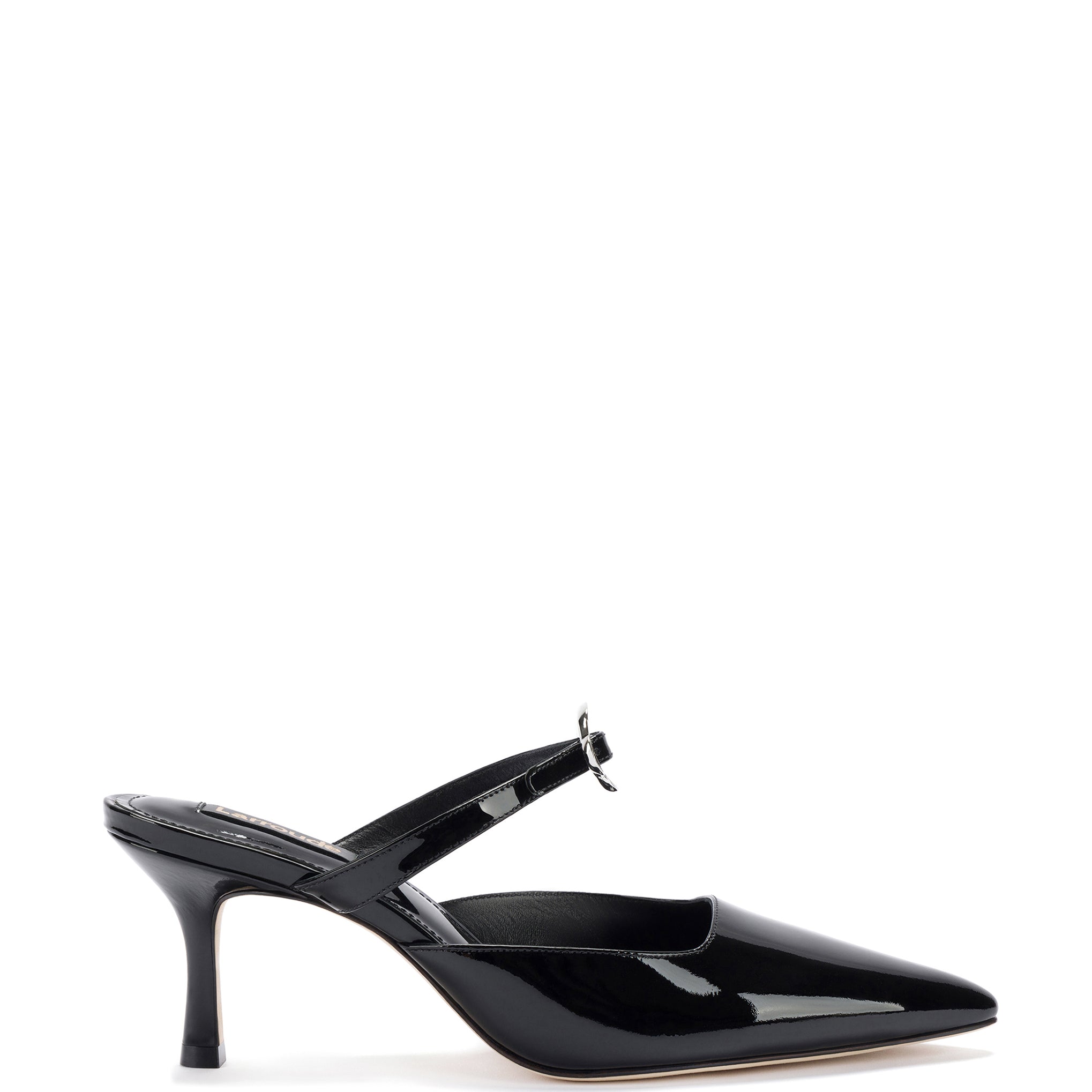 Daisy Pump In Black Patent Leather by Larroudé