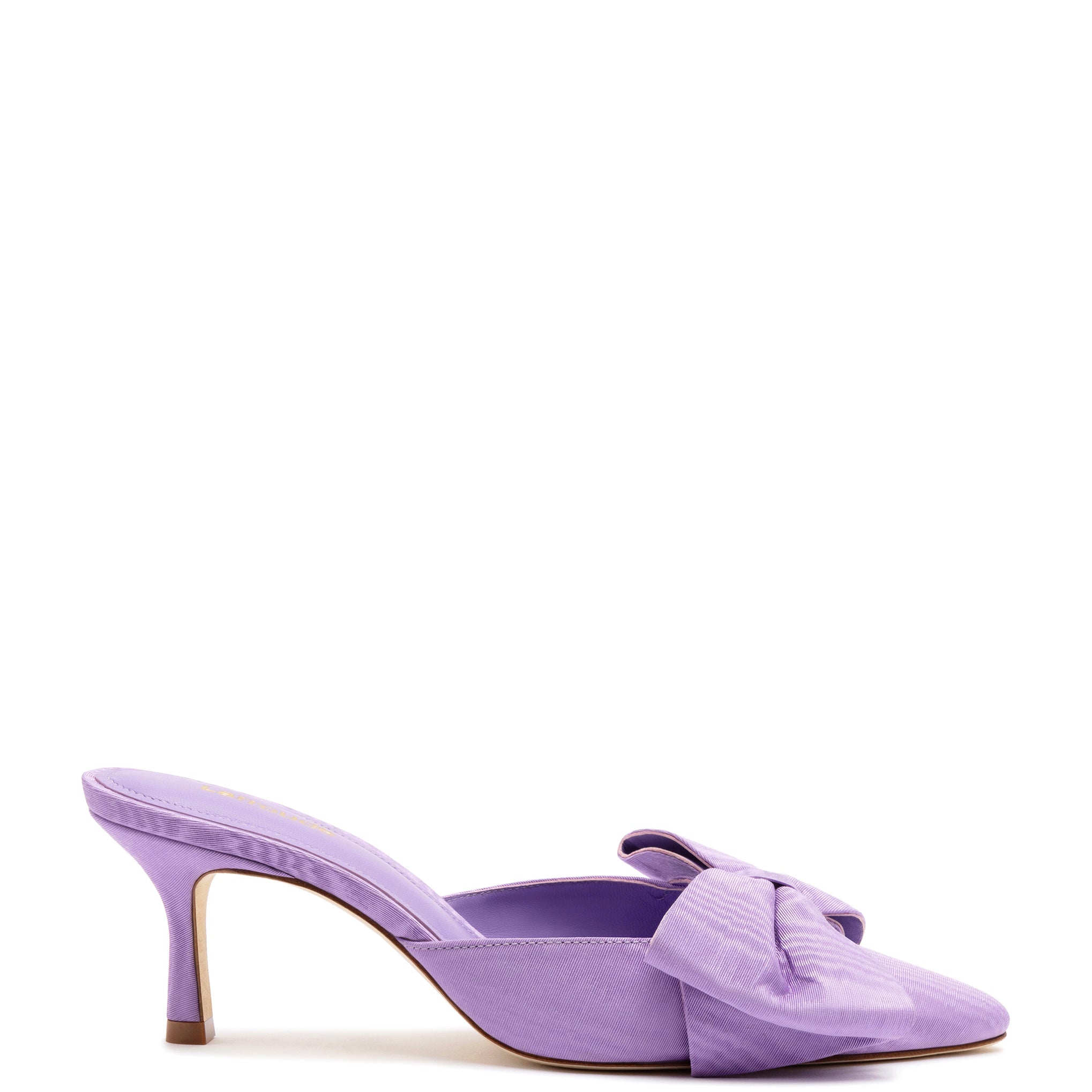 Mini Elle Pump In Iris Fabric by Larroudé