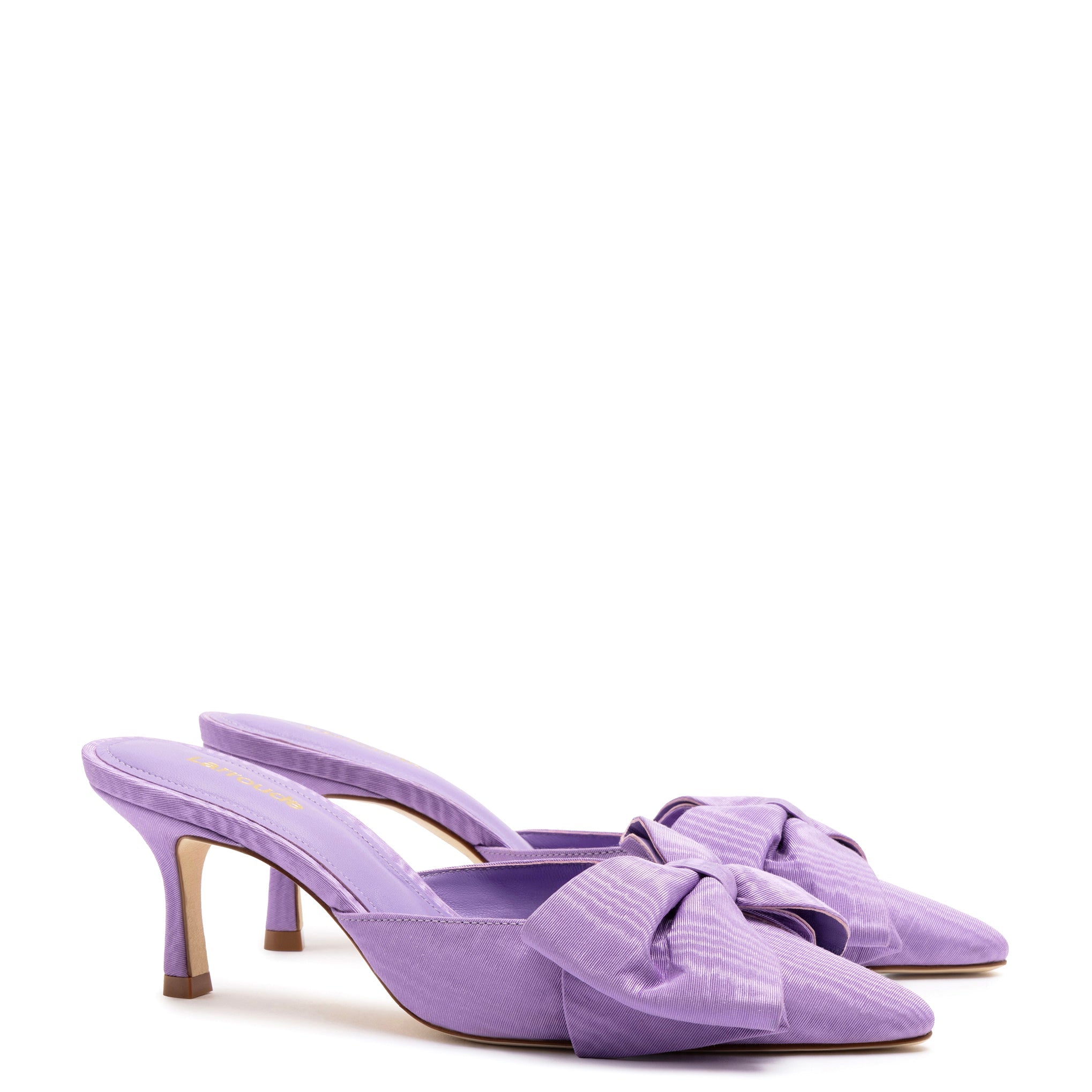 Mini Elle Pump In Iris Fabric by Larroudé