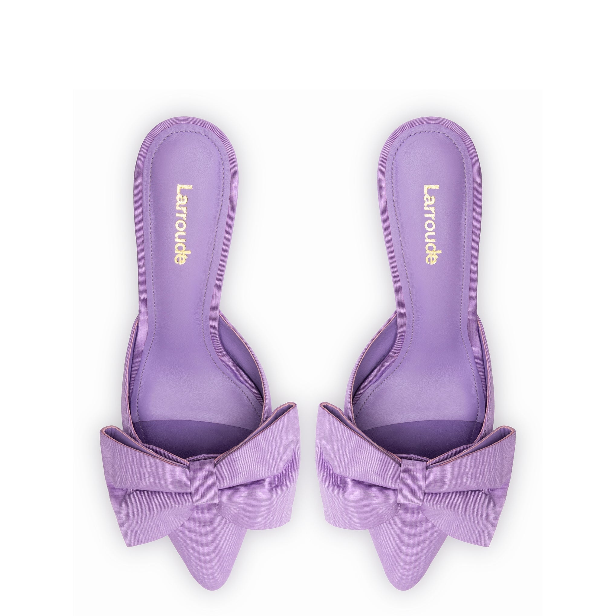 Mini Elle Pump In Iris Fabric by Larroudé