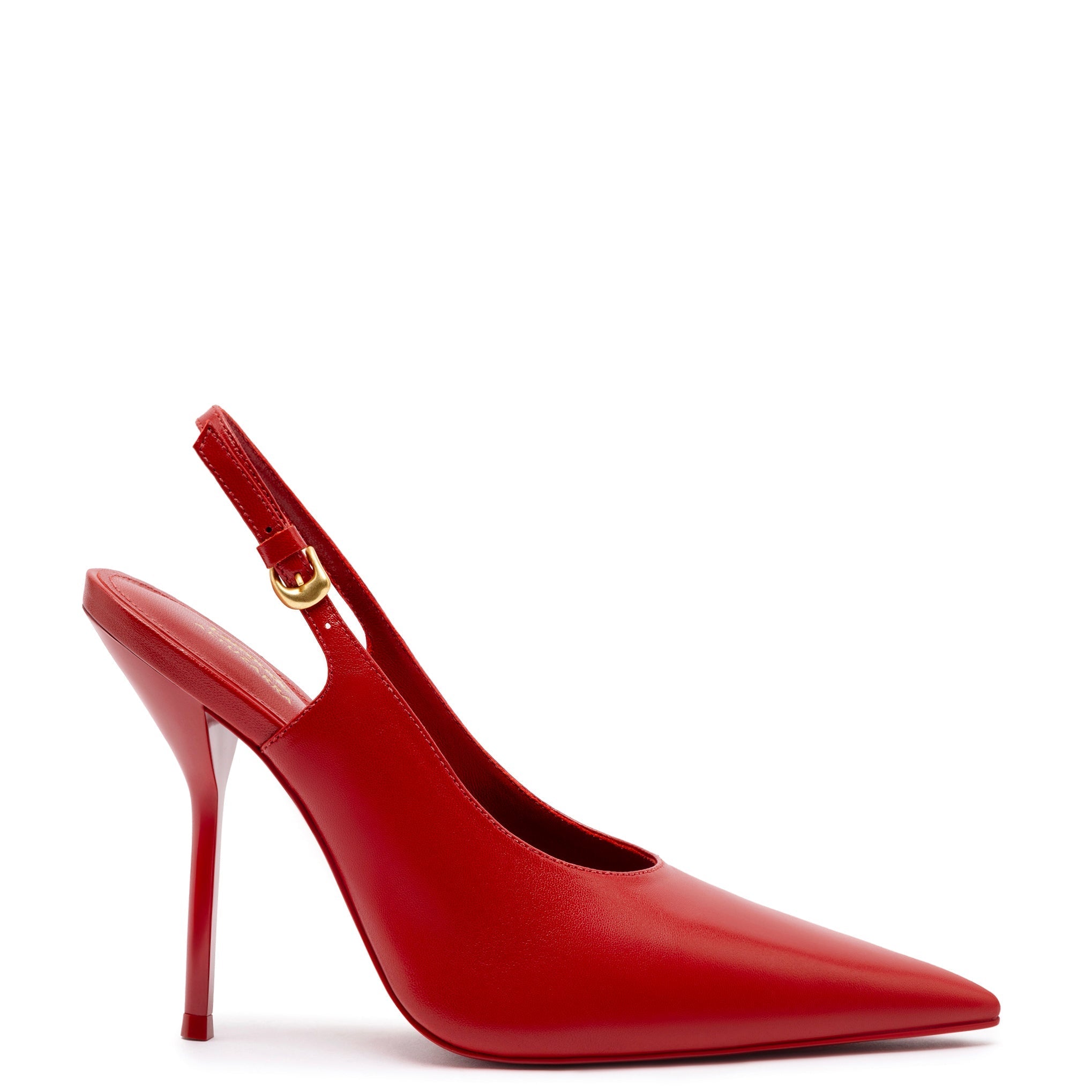 Larroudé x Altuzarra Pump In Blood Red Leather by Larroudé