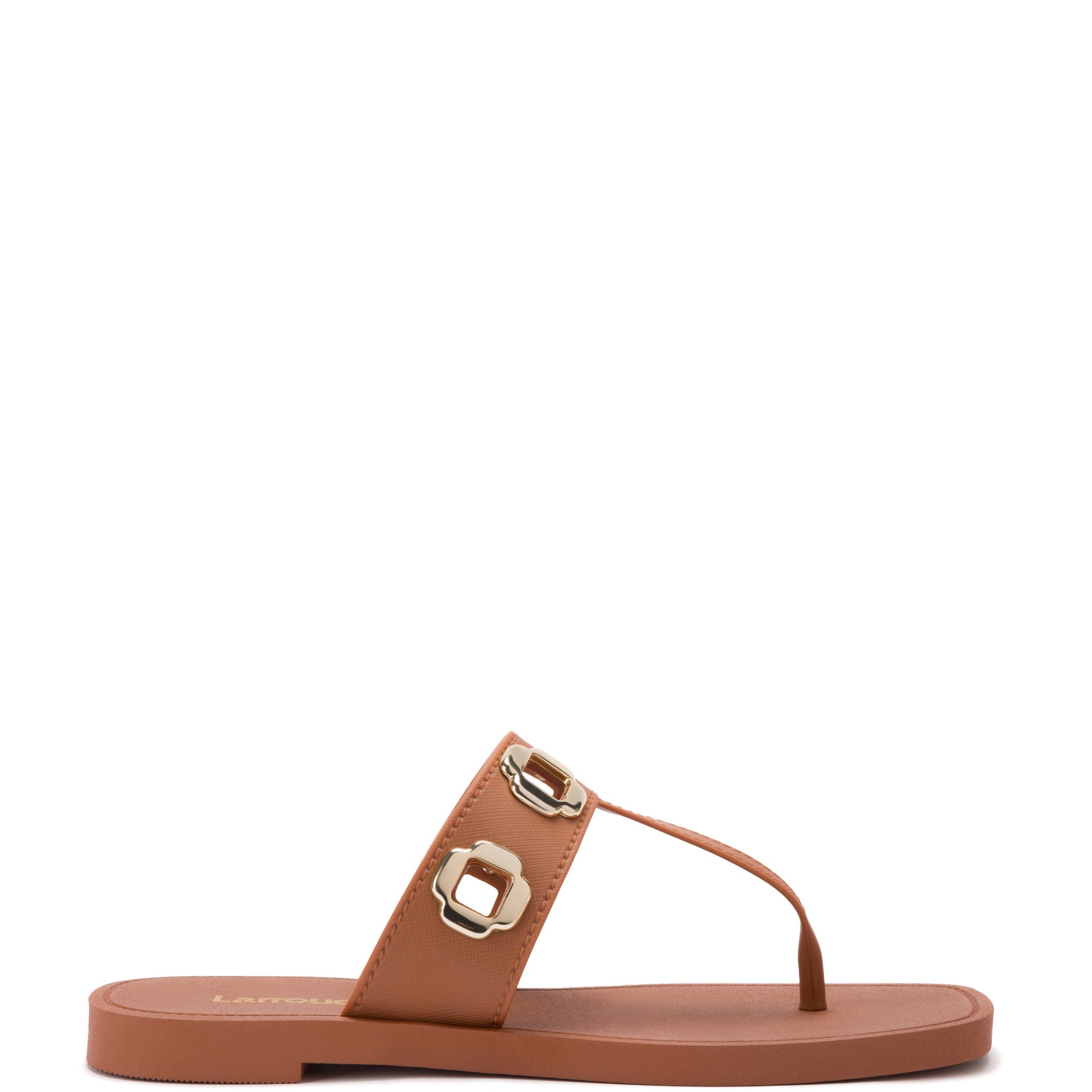 Milan S In Caramel PVC by Larroudé