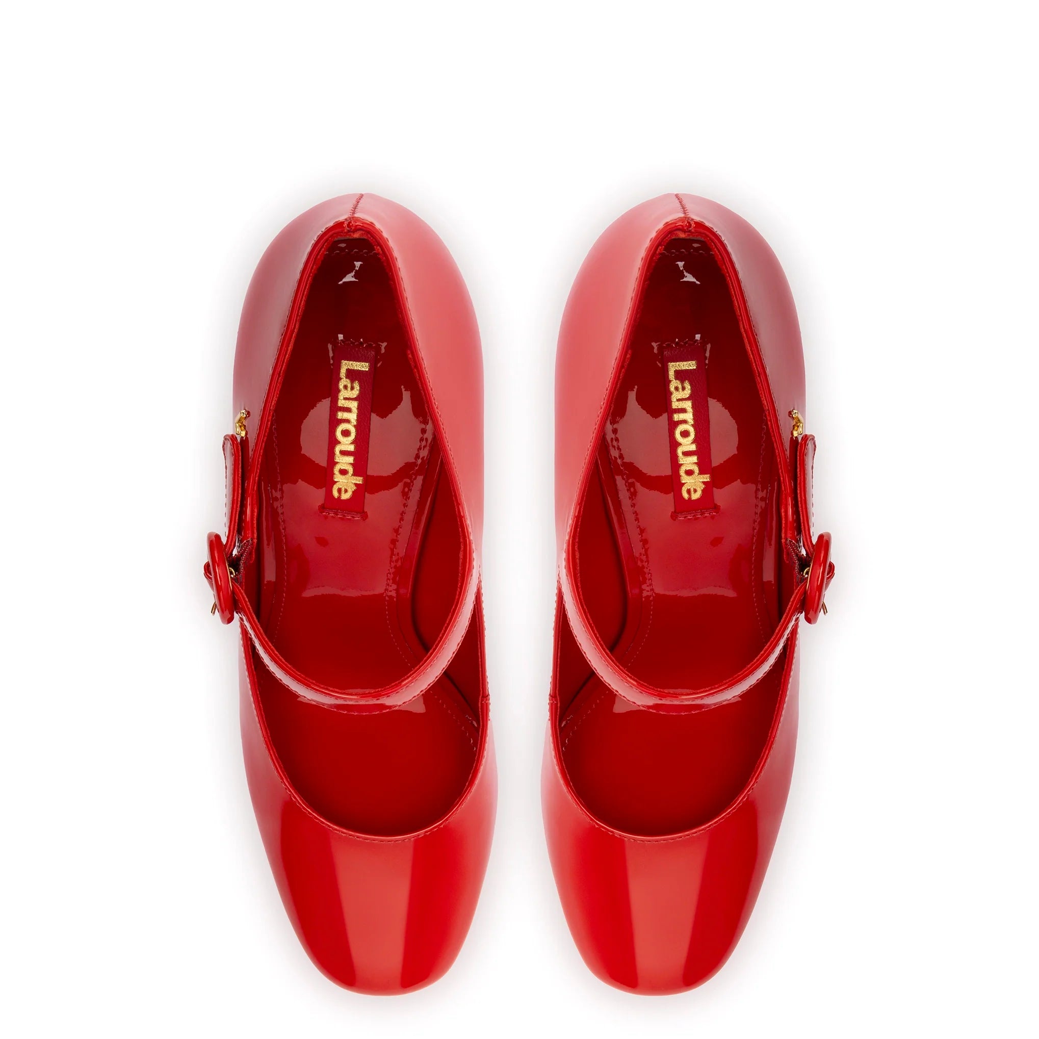 Blair Hi Pump In Scarlet Patent Leather by Larroudé