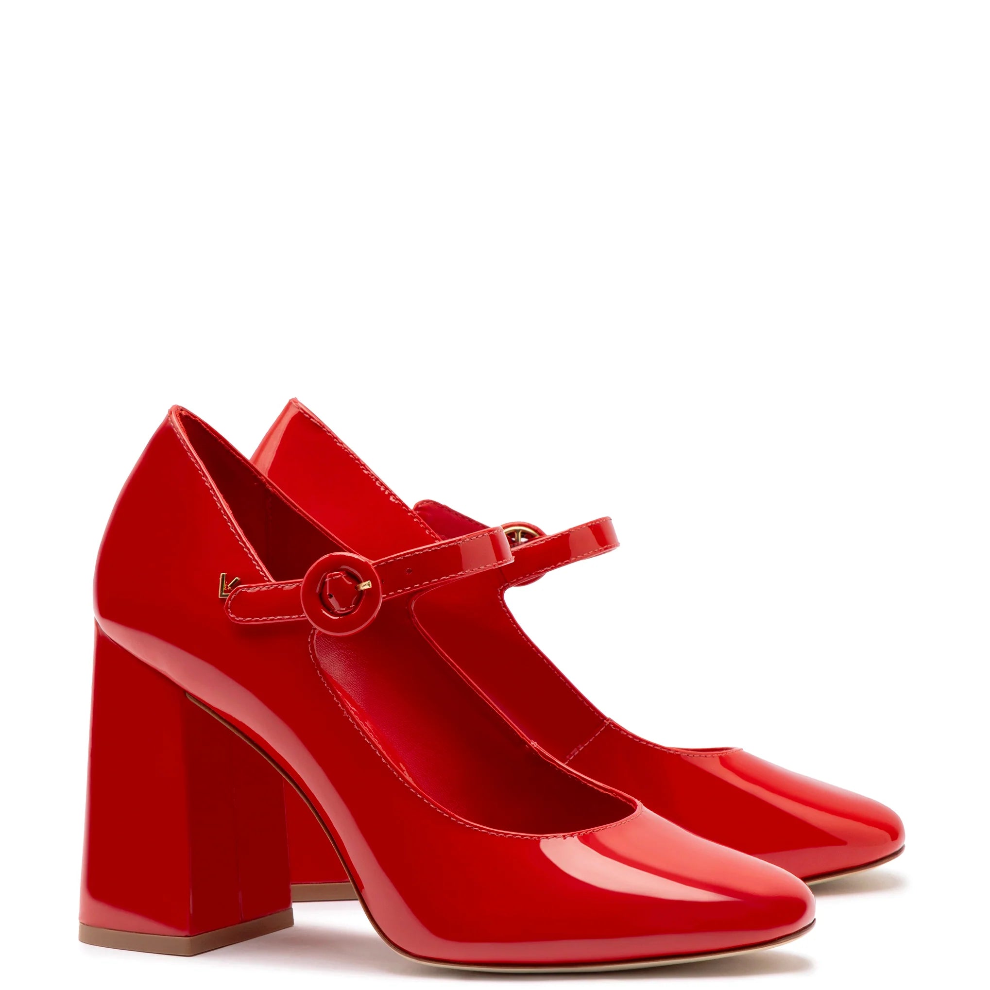 Blair Hi Pump In Scarlet Patent Leather by Larroudé