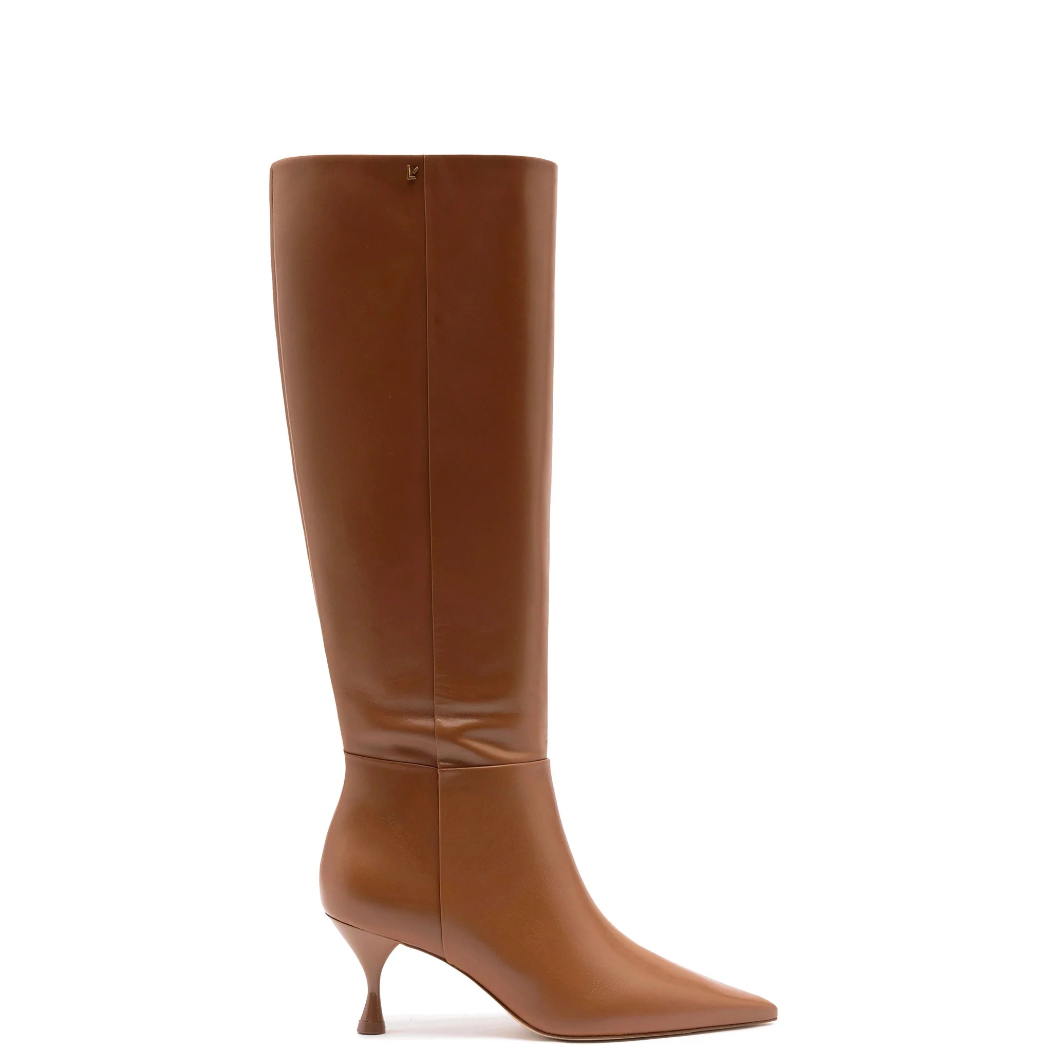 Georgia Boot In Caramel Leather by Larroudé