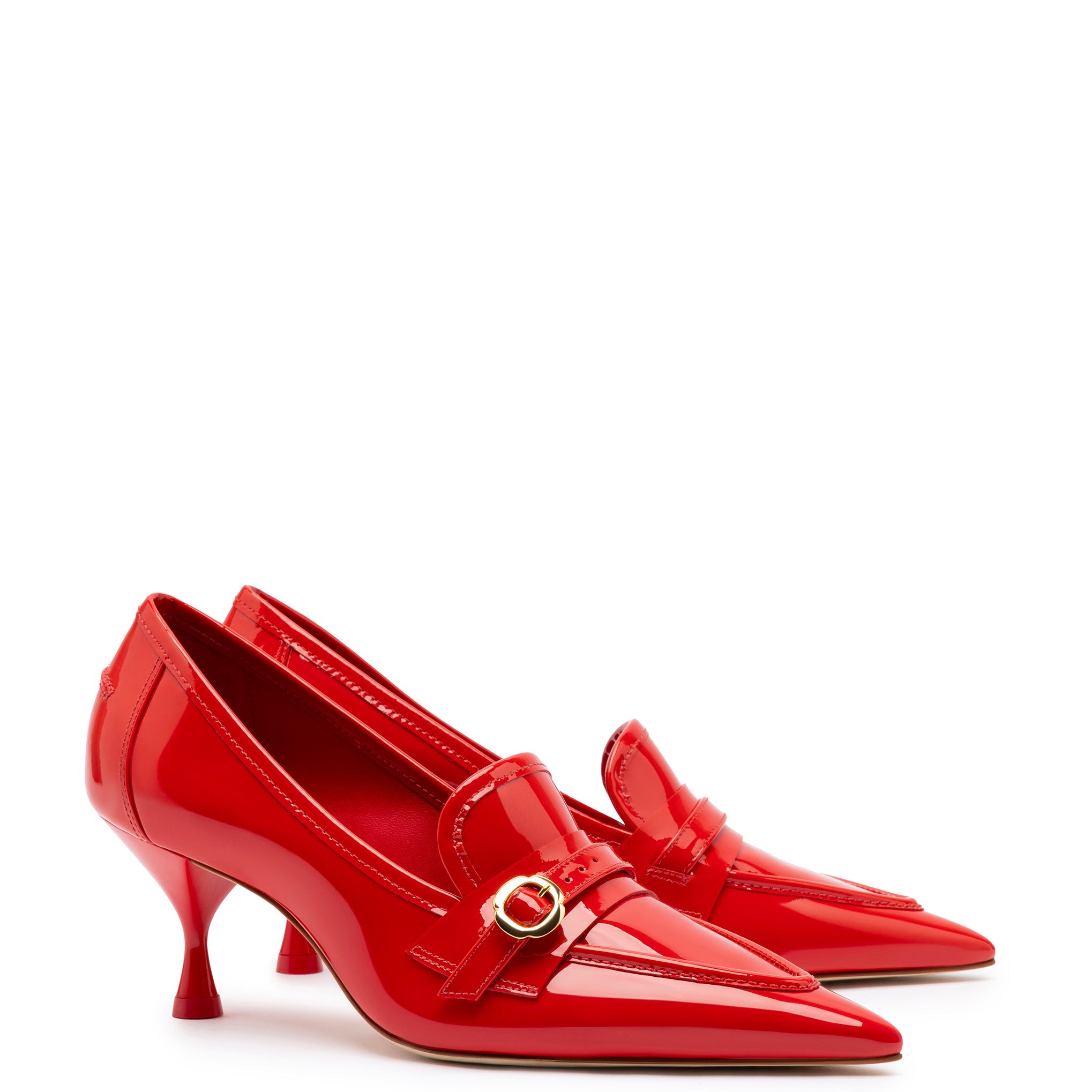 Susan Pump In Scarlet Patent Leather by Larroudé