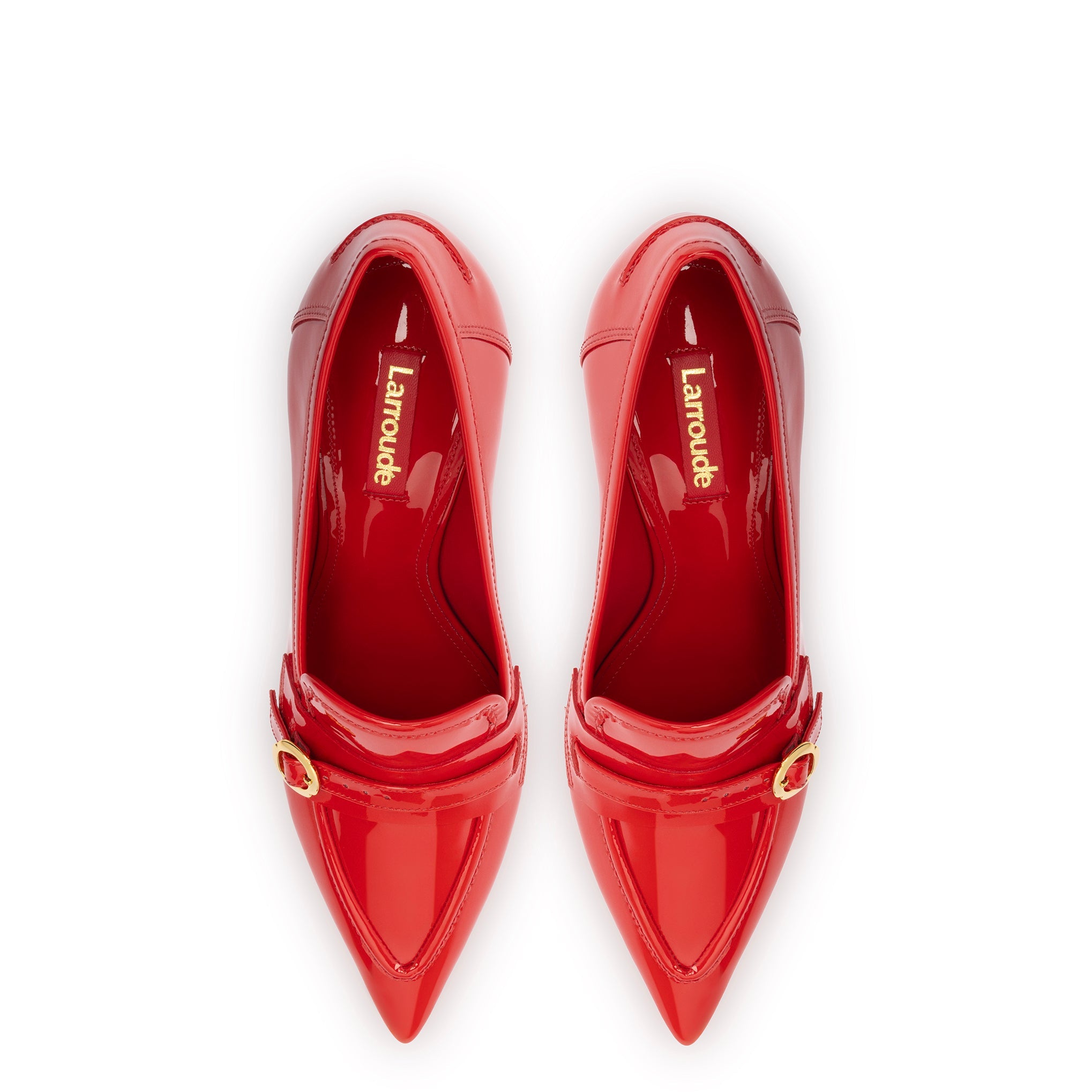 Susan Pump In Scarlet Patent Leather by Larroudé