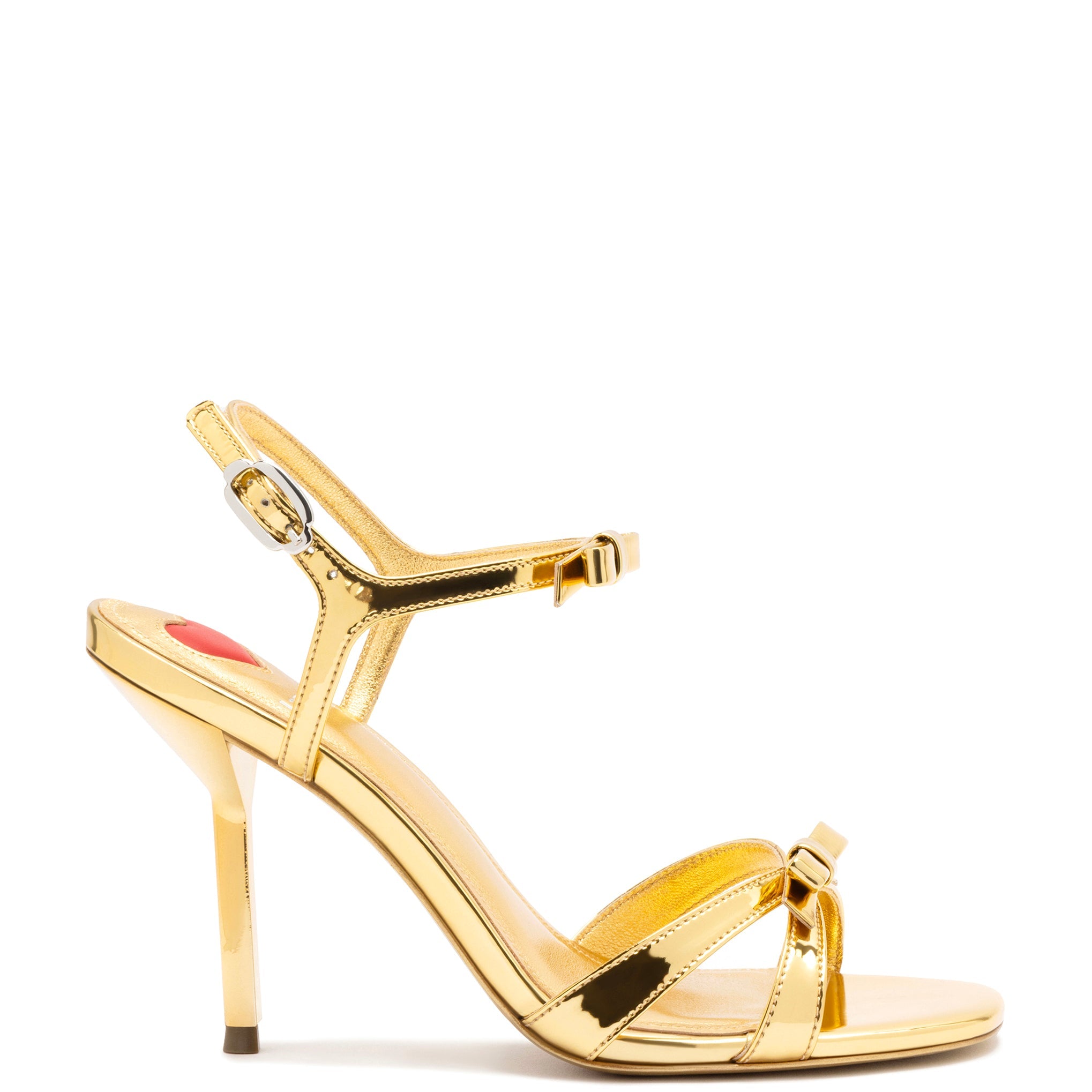 Brooks Sandal In Gold Specchio by Larroudé