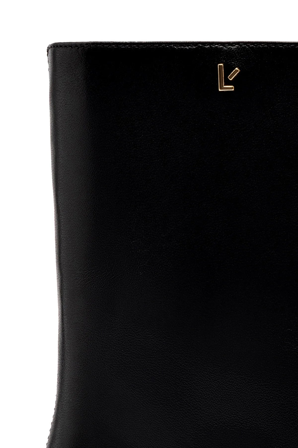 Alexis Bootie In Black Leather by Larroudé