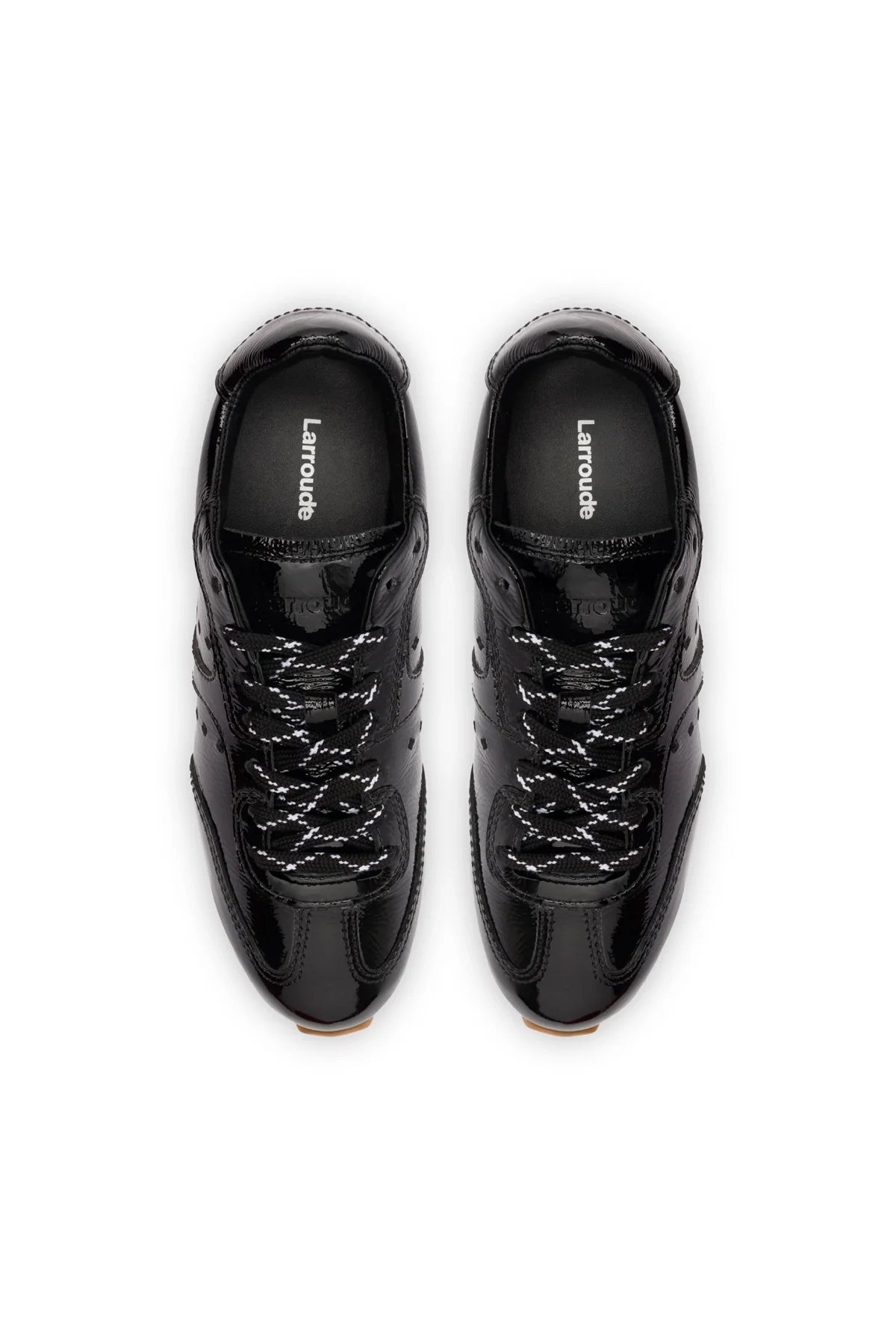 Stella Sneaker In Black Patent Leather by Larroudé