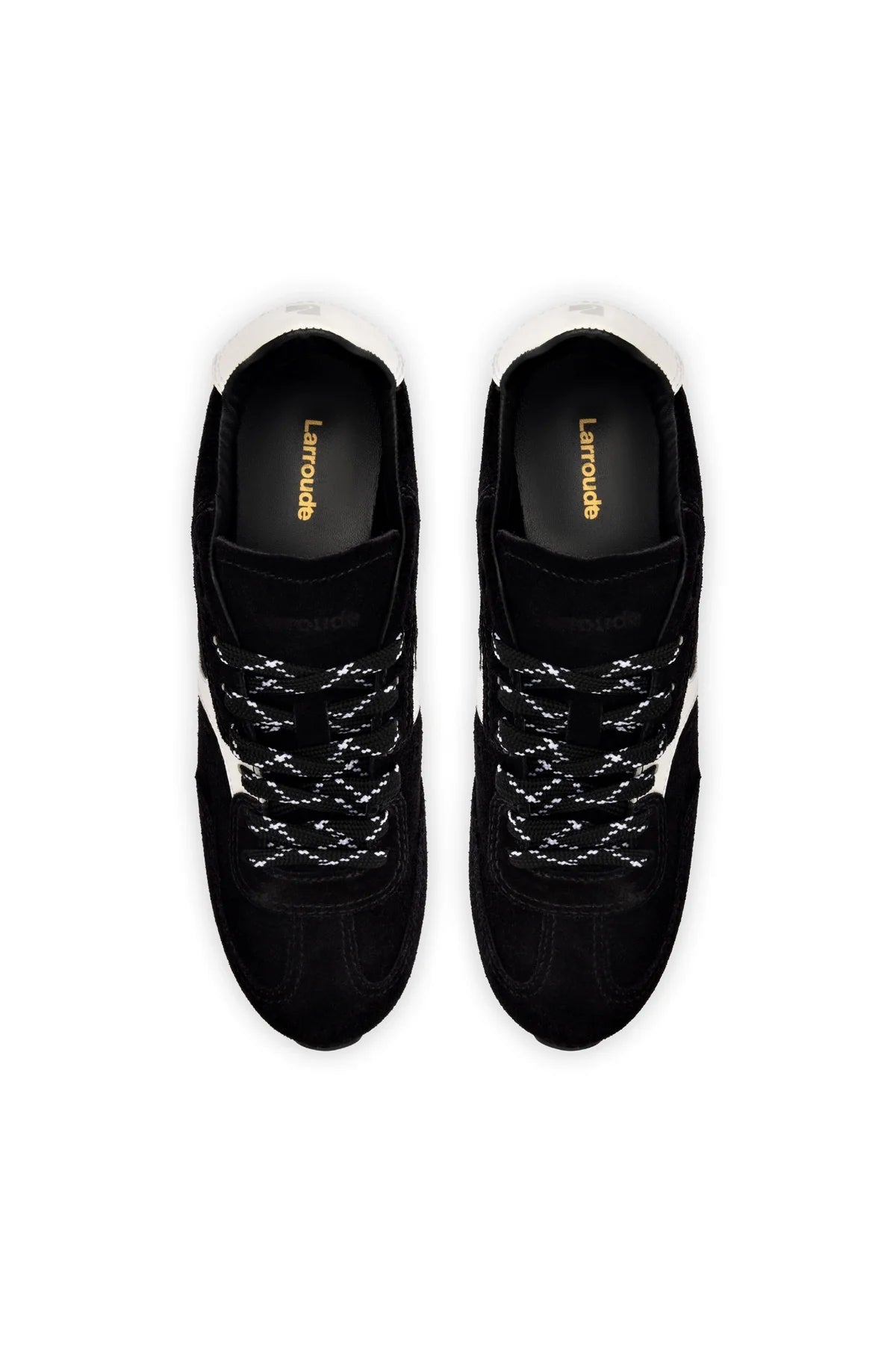 Stella Sneaker In Black Suede by Larroudé