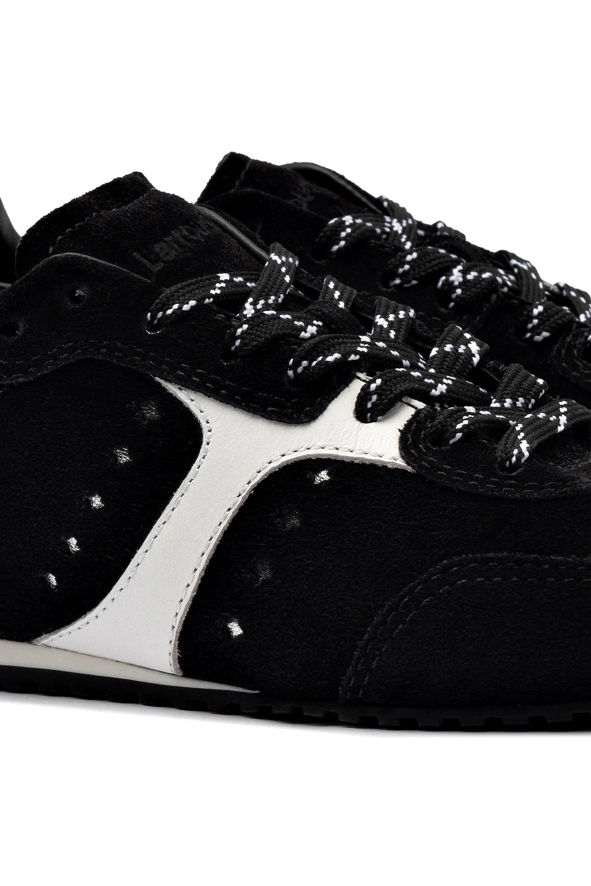 Stella Sneaker In Black Suede by Larroudé