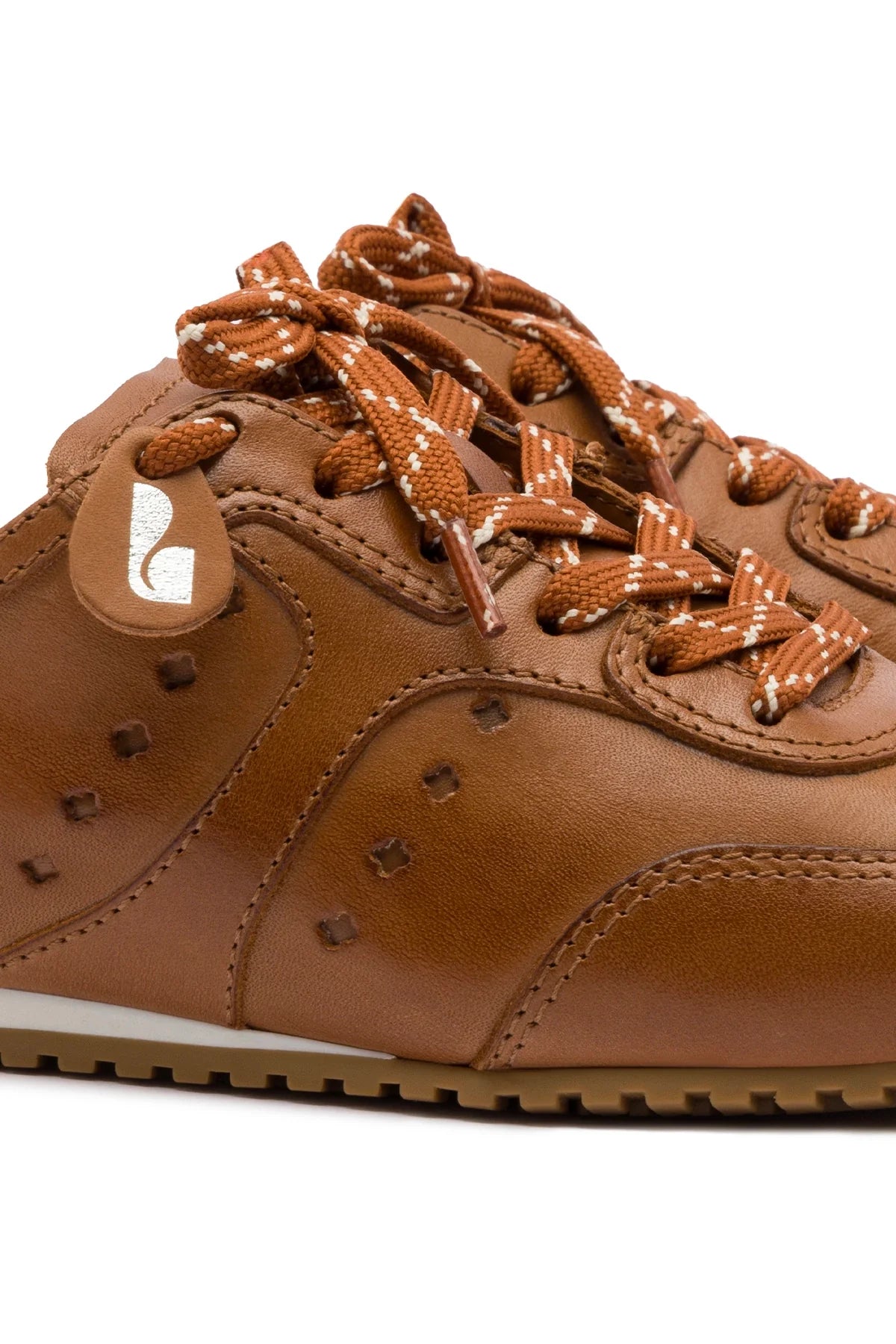 Stella Mule In Caramel Leather by Larroudé