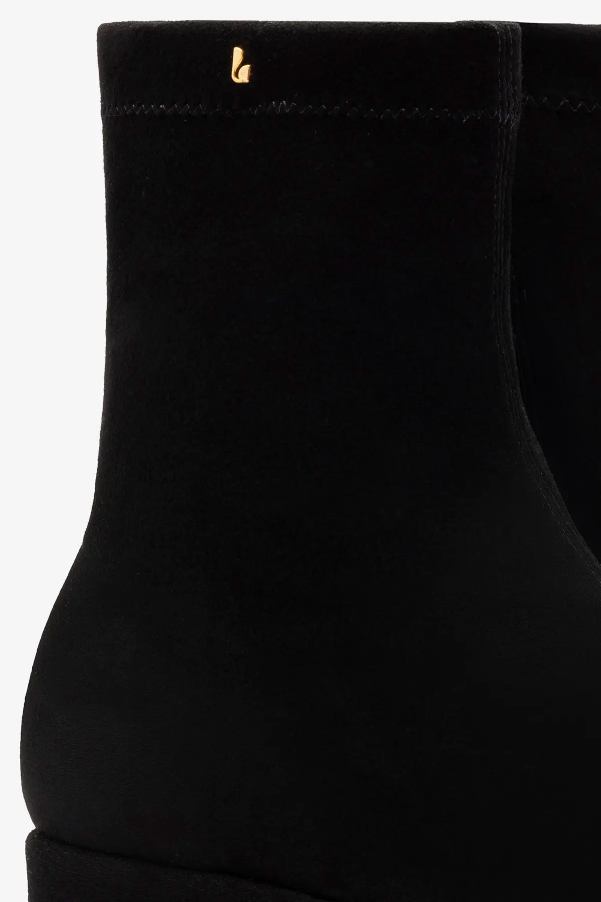 Dani Flatform Boot In Black Suede by Larroudé