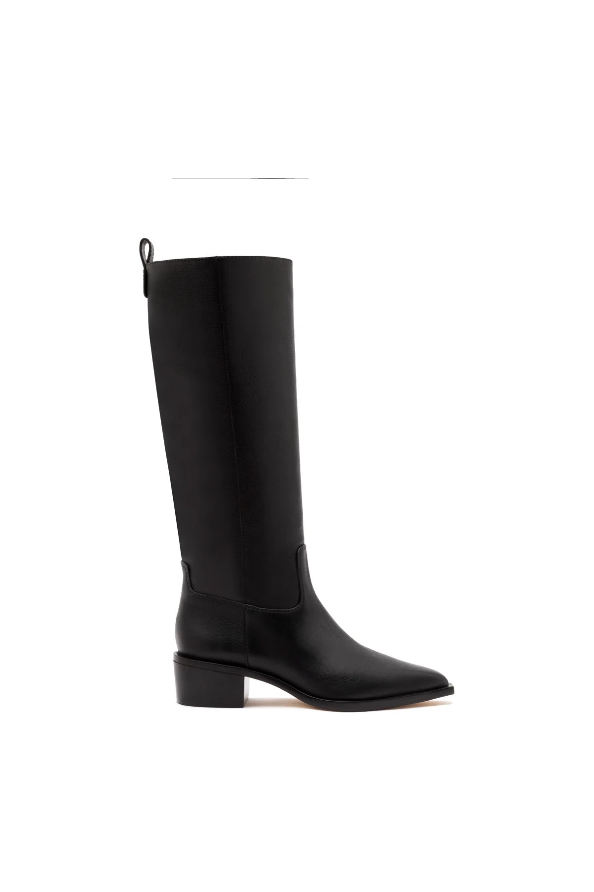 Florencia Boot In Black Leather by Larroudé
