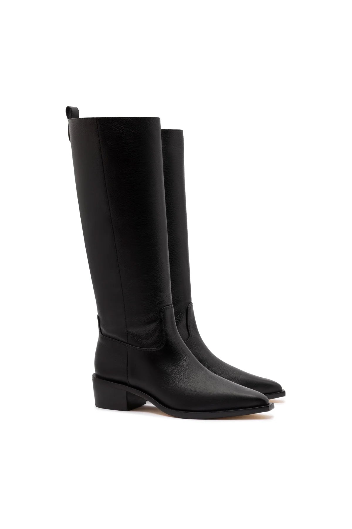 Florencia Boot In Black Leather by Larroudé