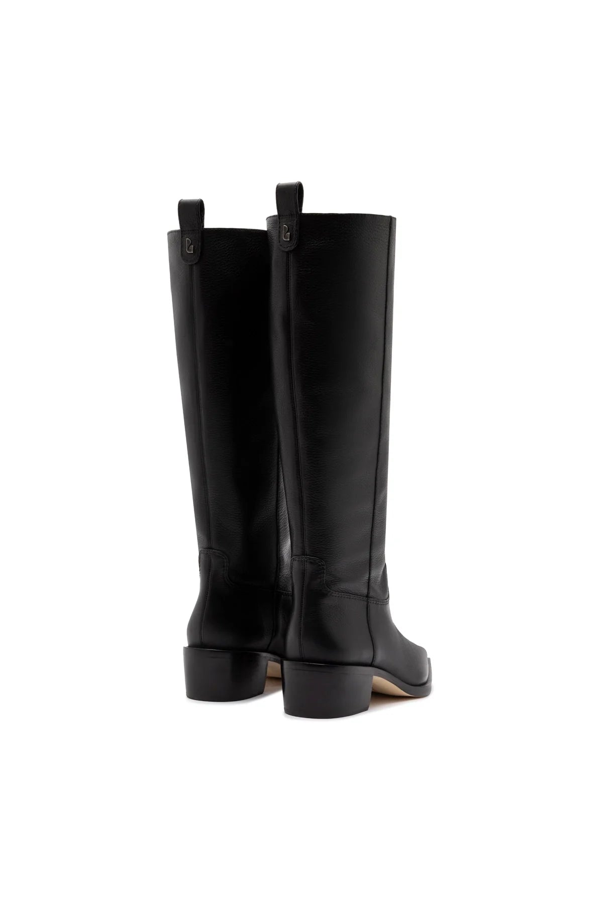 Florencia Boot In Black Leather by Larroudé