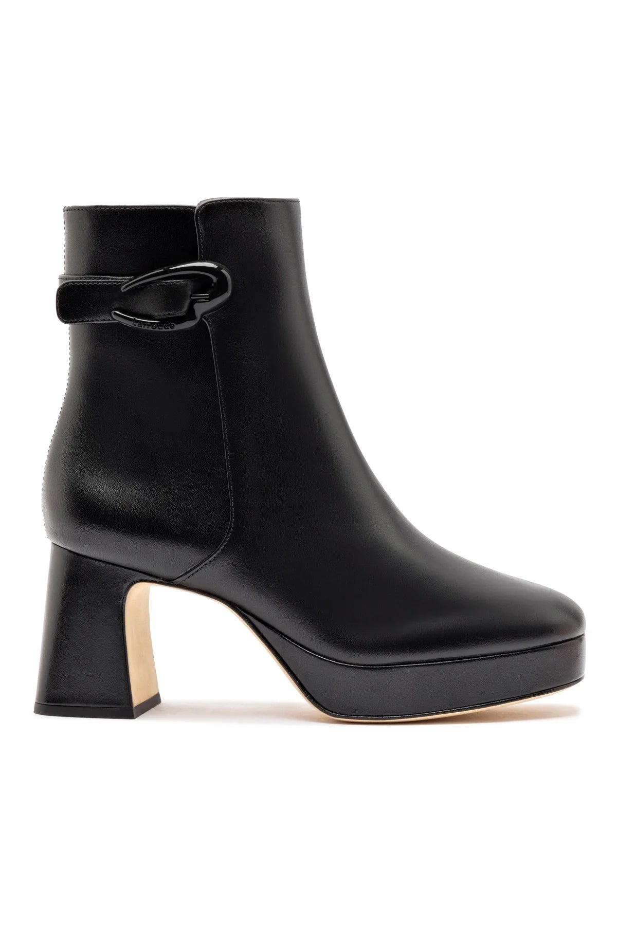 Dolly Verona Low Boot In Black Leather by Larroudé