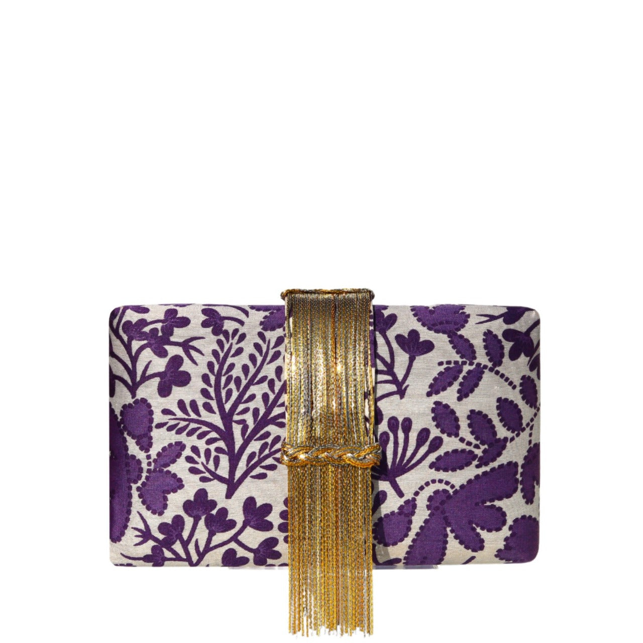 Lila Fringe Clutch by Simitri