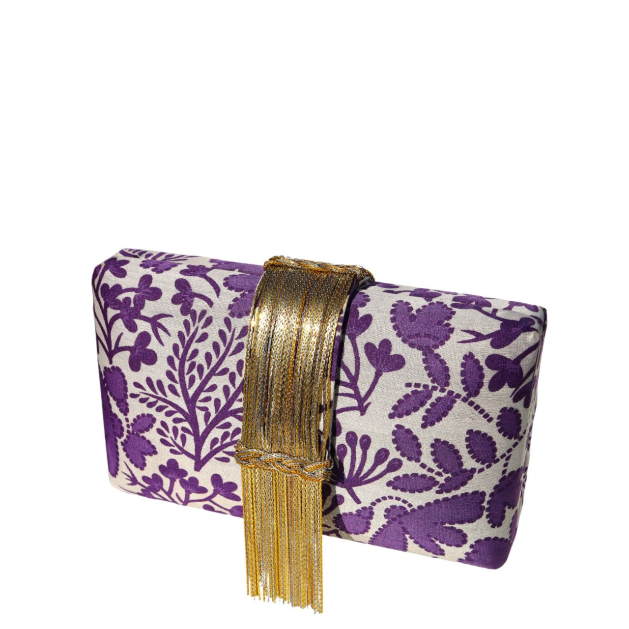 Lila Fringe Clutch by Simitri