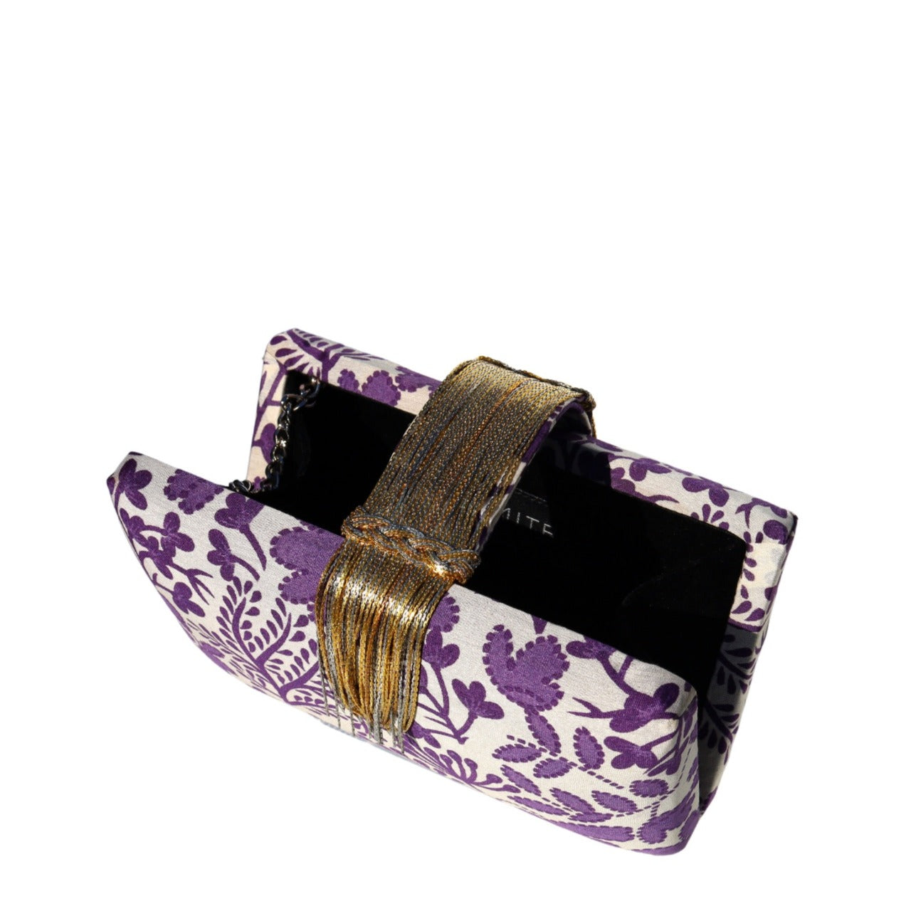 Lila Fringe Clutch by Simitri